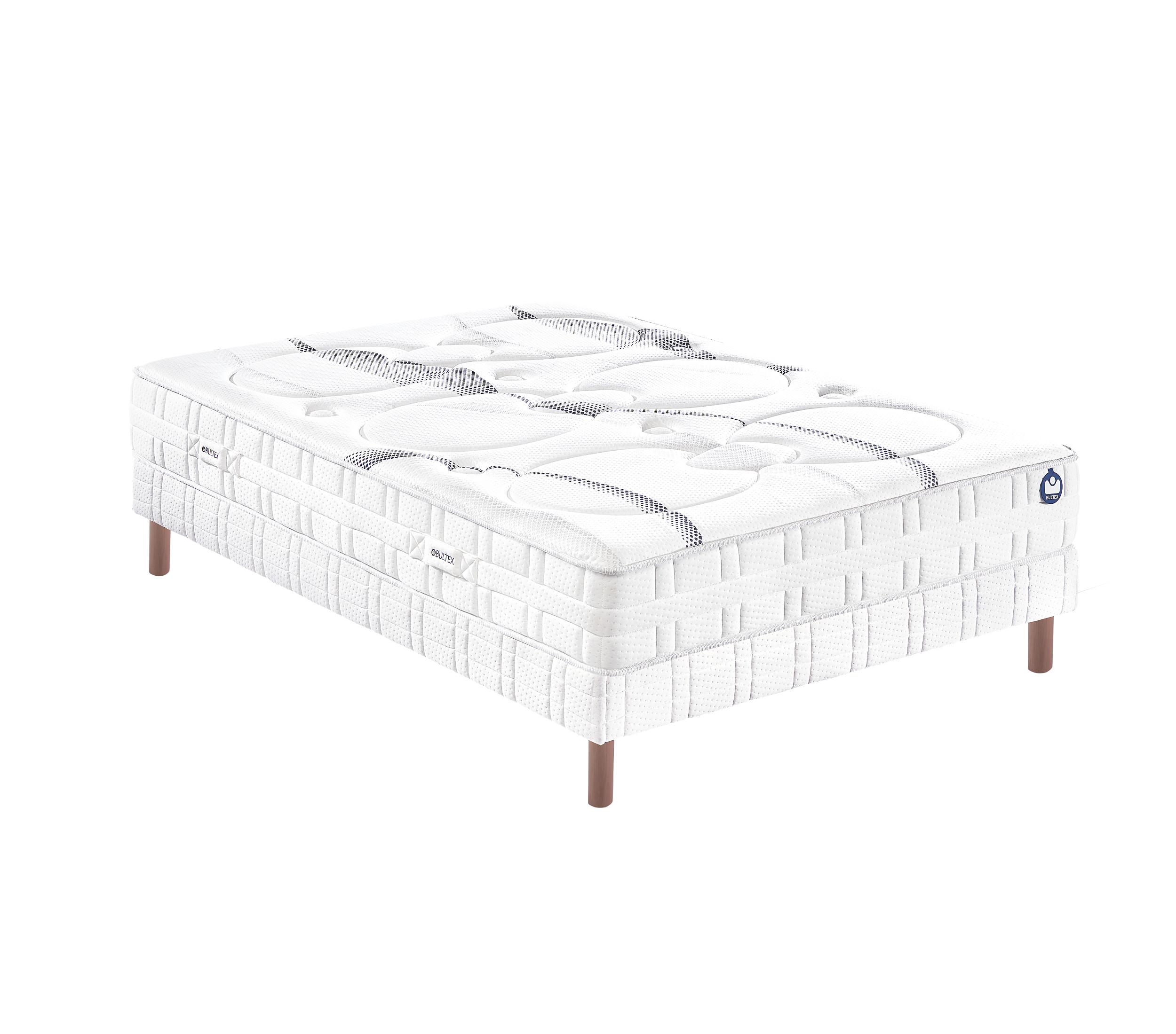 Ensemble matelas mousse ferme sommier et pieds 160x200 (photo) Ensemble matelas mousse ferme sommier et pieds 160x200
