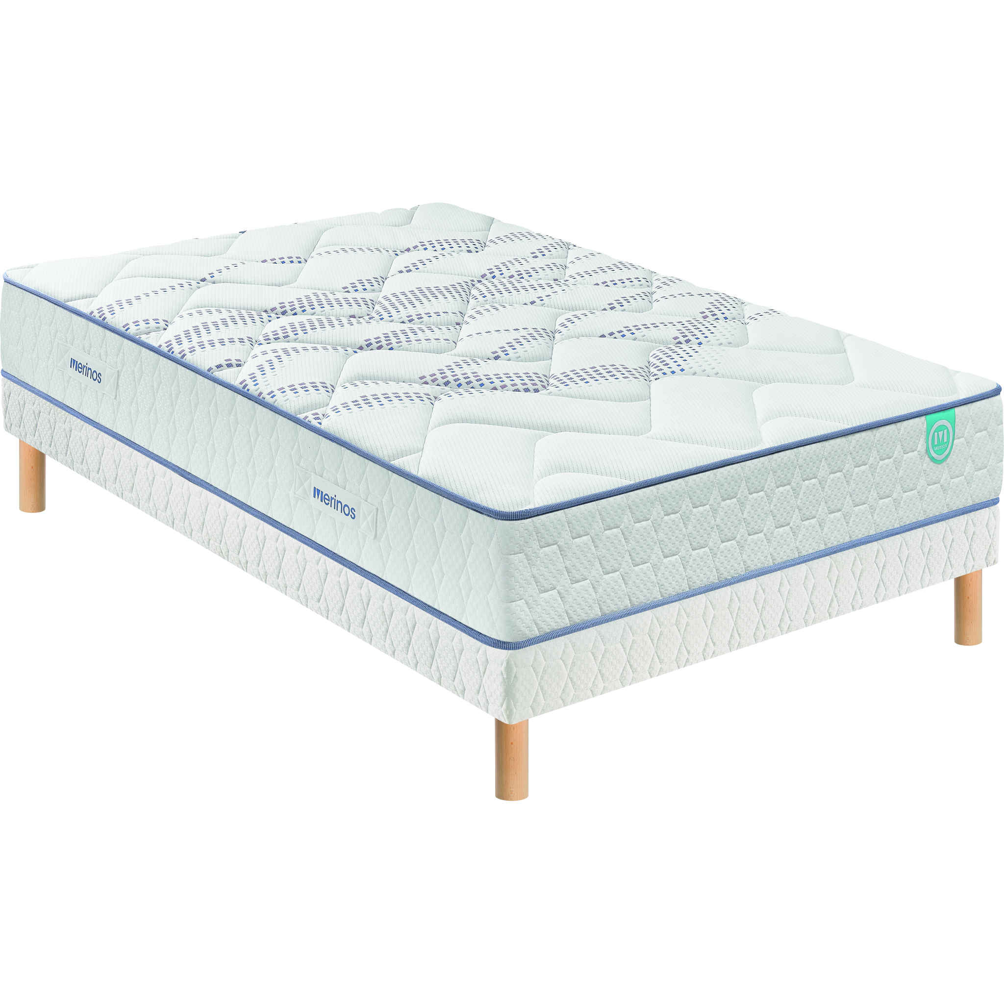 Ensemble matelas ressorts sommier et pieds 140x190 Ensemble matelas ressorts sommier et pieds 140x190