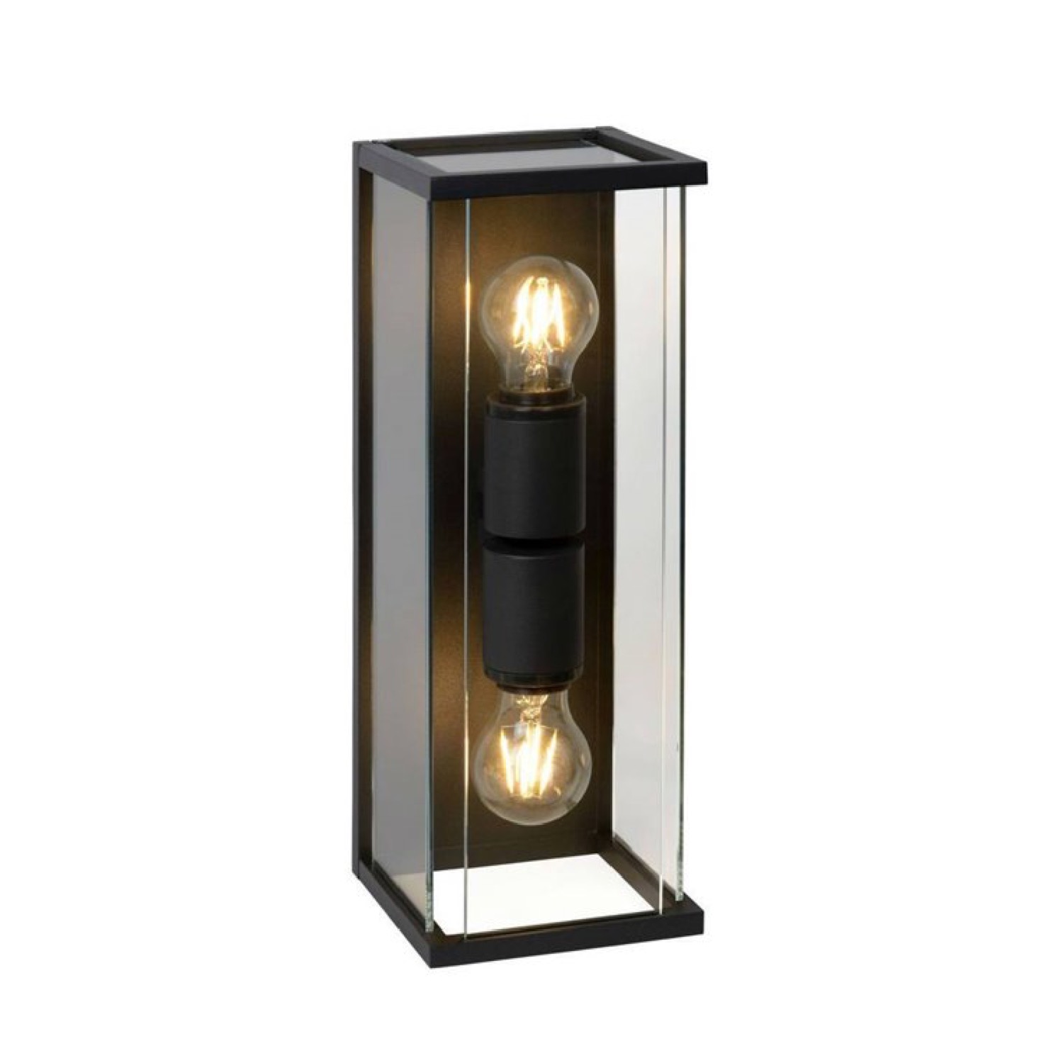 Applique d'extérieur 2 lumières métal et verre H40cm