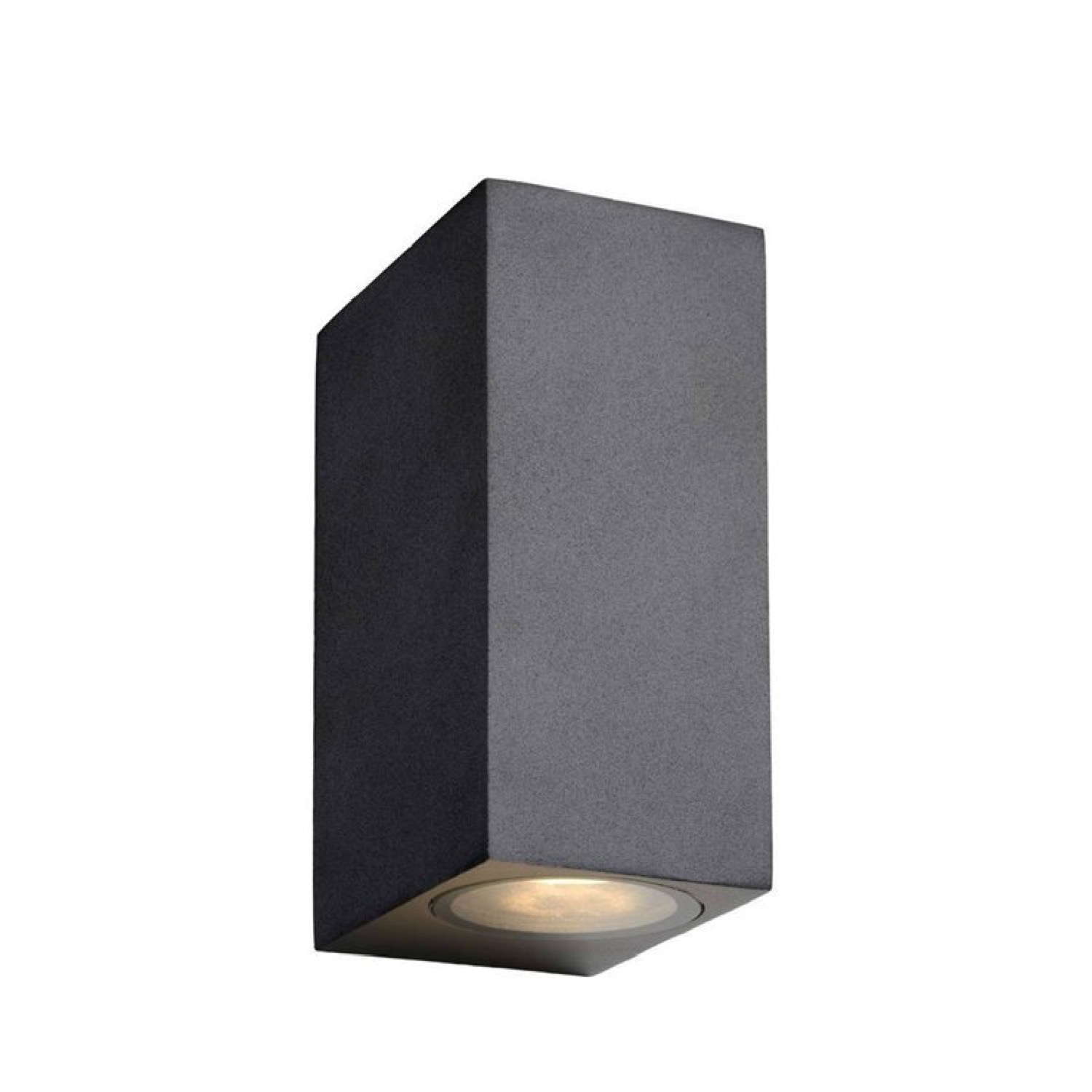 Applique LED d'extérieur 2 lumières métal noir H15cm