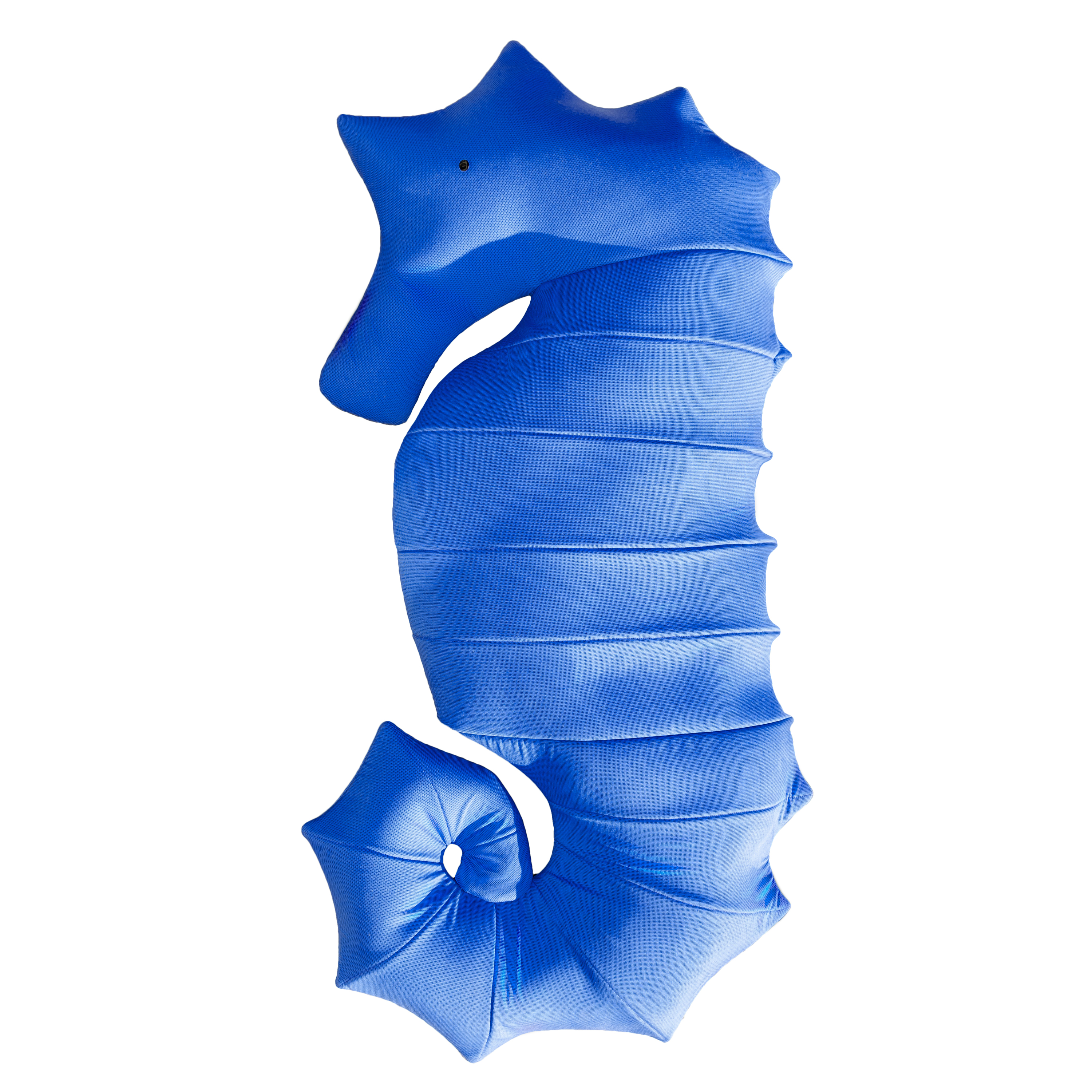 Pouf hippocampe extérieur flottant bleu marine