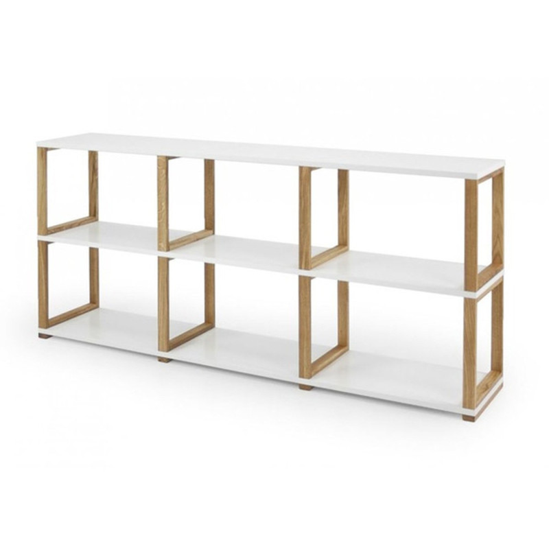 Etagère basse style moderne en bois Etagère basse style moderne en bois