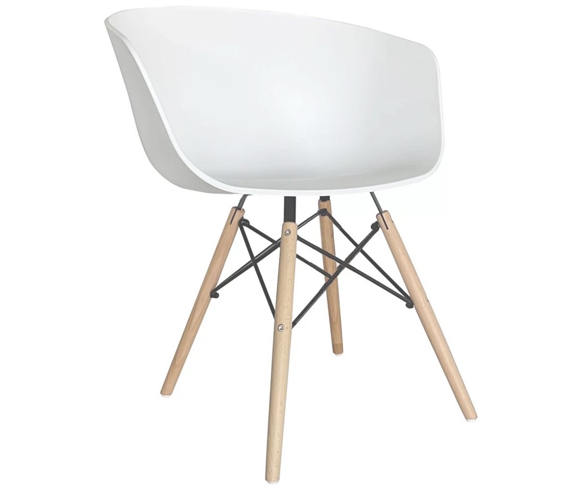Chaise scandinave design Blanc (photo) Chaise scandinave design Blanc