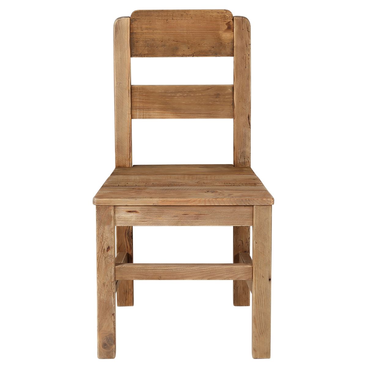 Chaise en bois à barreaux en pin recyclé