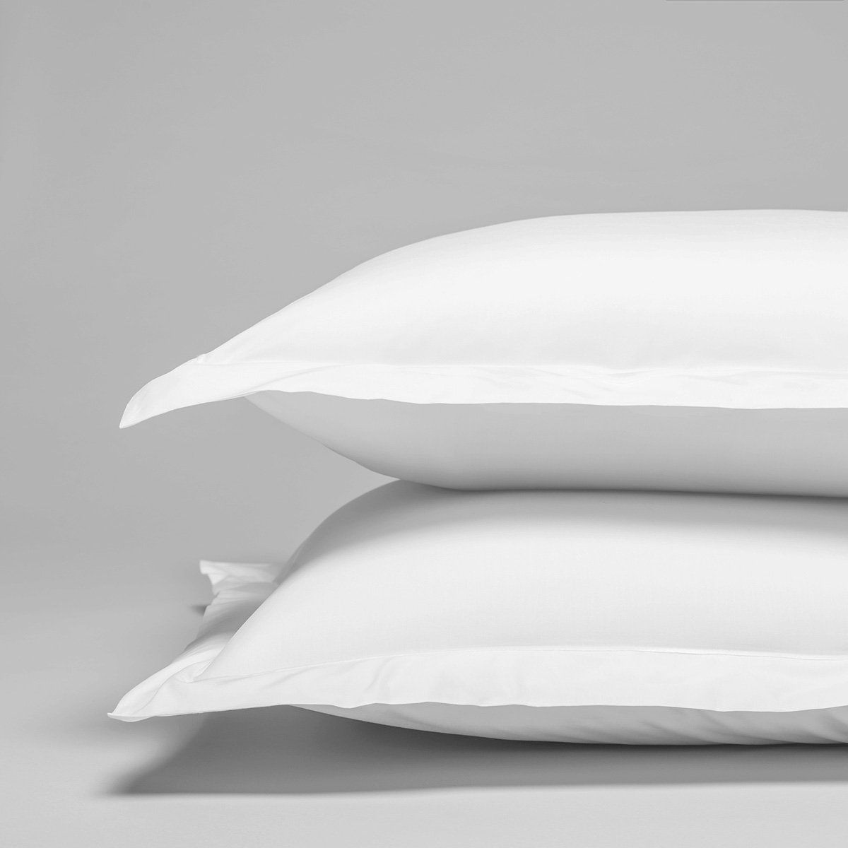 Taie d’oreiller percale de coton peigné 160 fils 65x65 Taie d’oreiller percale de coton peigné 160 fils 65x65