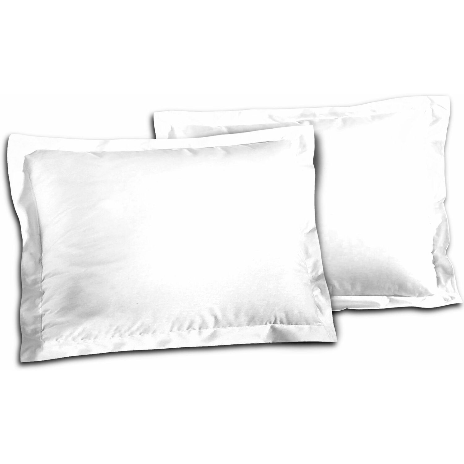 Taie d'oreiller oeko-tex® coton blanc 50x70 cm