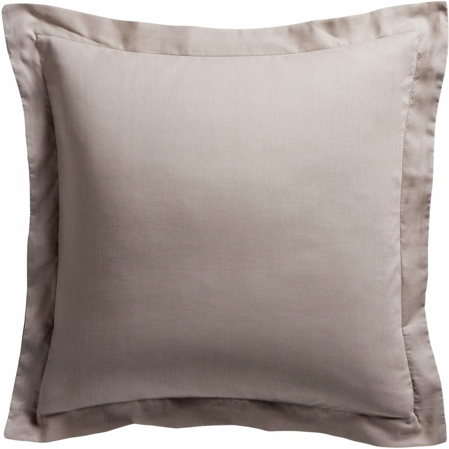 Taie d'oreiller percale de coton beige 65x65 cm Taie d'oreiller percale de coton beige 65x65 cm