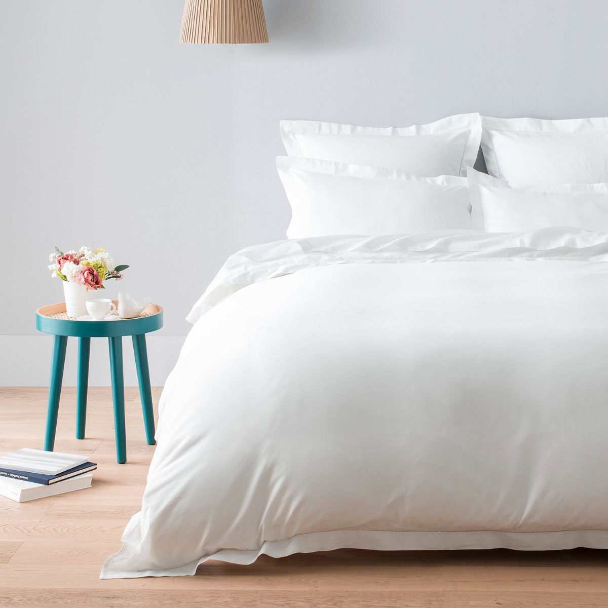 Housse de couette satin de coton égyptien 120 fils 140 x 200