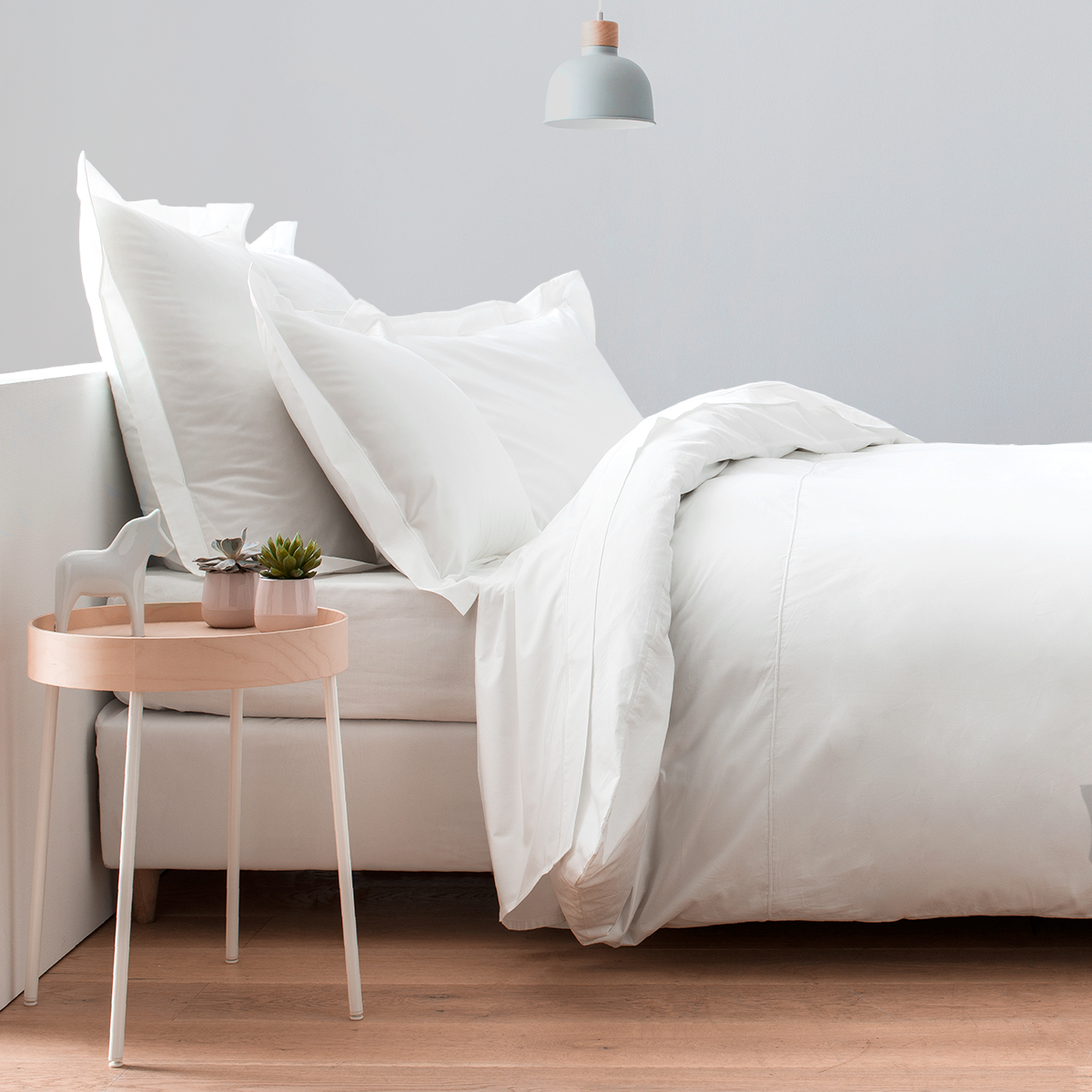 Housse de couette percale coton peigné 160 fils 140 x 200 Housse de couette percale coton peigné 160 fils 140 x 200