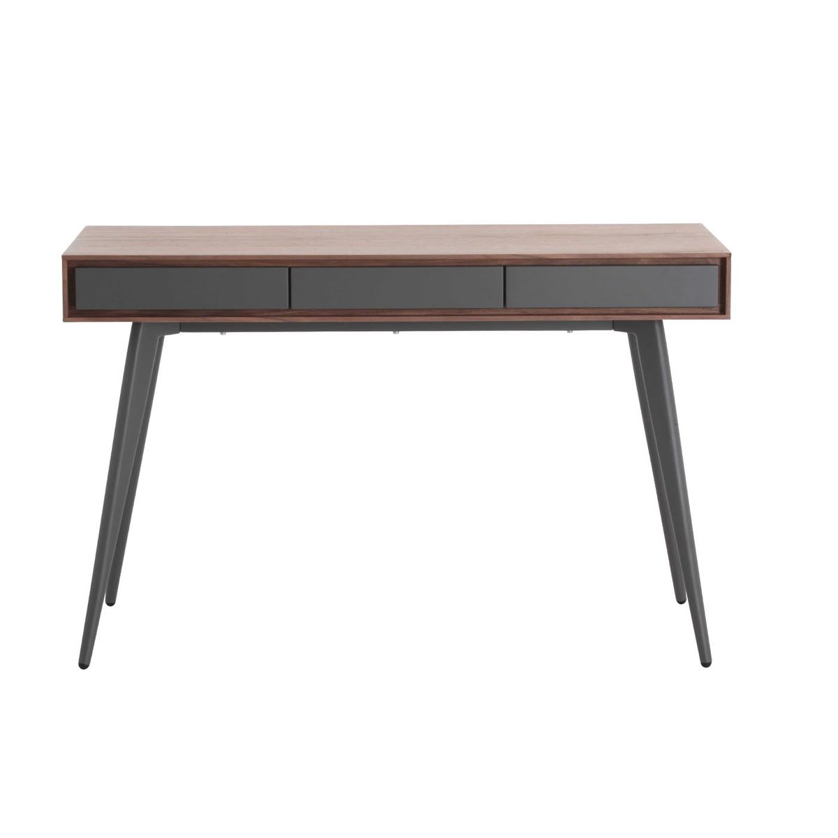 Console 3 tiroirs placage noyer Abysse Console 3 tiroirs placage noyer Abysse