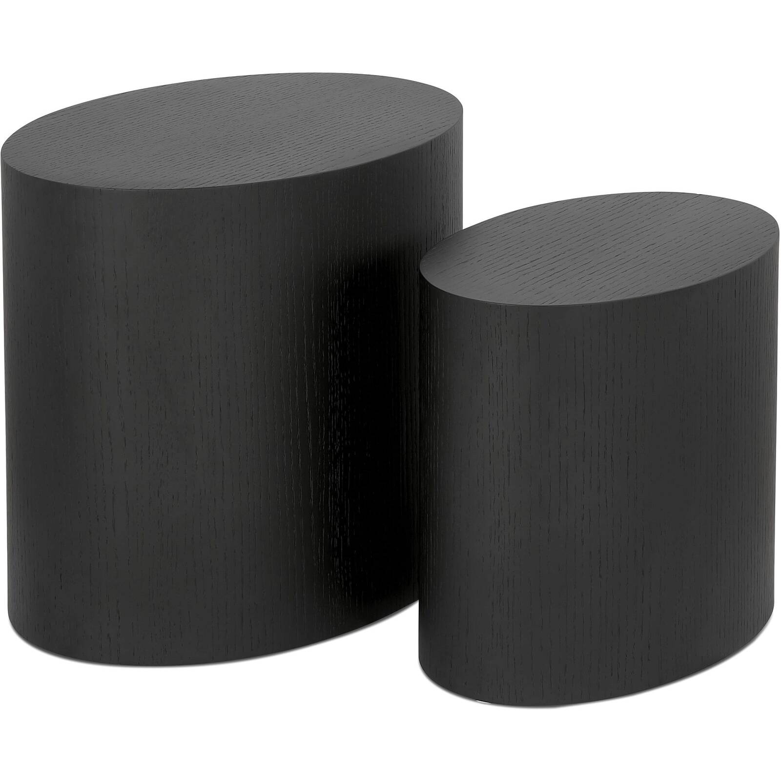 Table basse design bois couleur noir (lot de 2) Table basse design bois couleur noir (lot de 2)