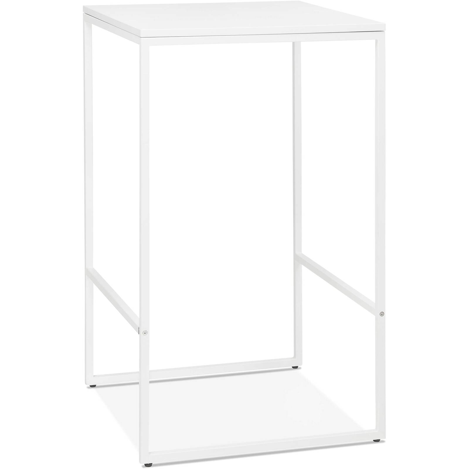 Mange debout table haute couleur blanc 2 places l60cm (photo) Mange debout table haute couleur blanc 2 places l60cm