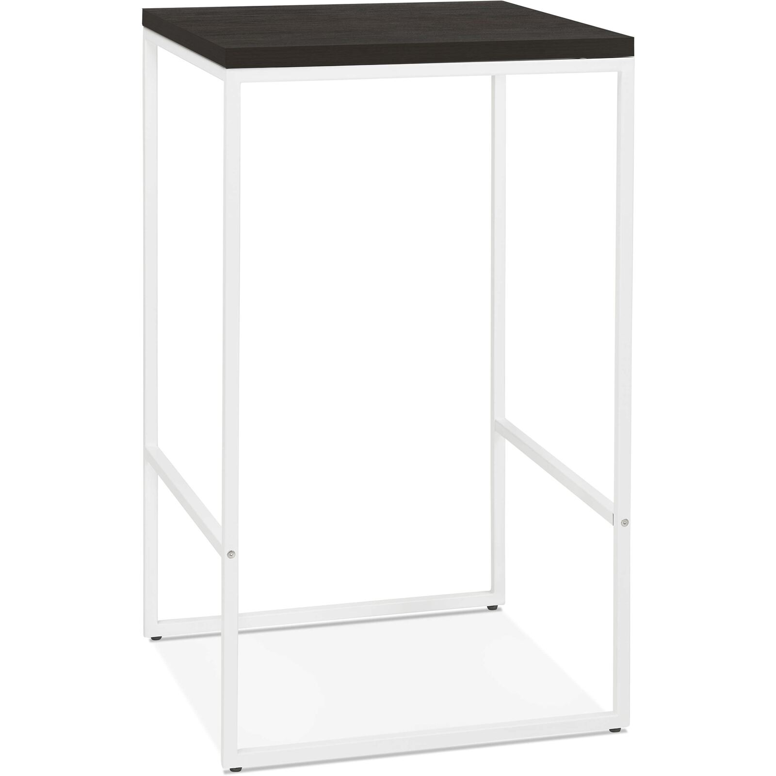 Mange debout table haute noir et blanc 2 places l60cm (photo) Mange debout table haute noir et blanc 2 places l60cm