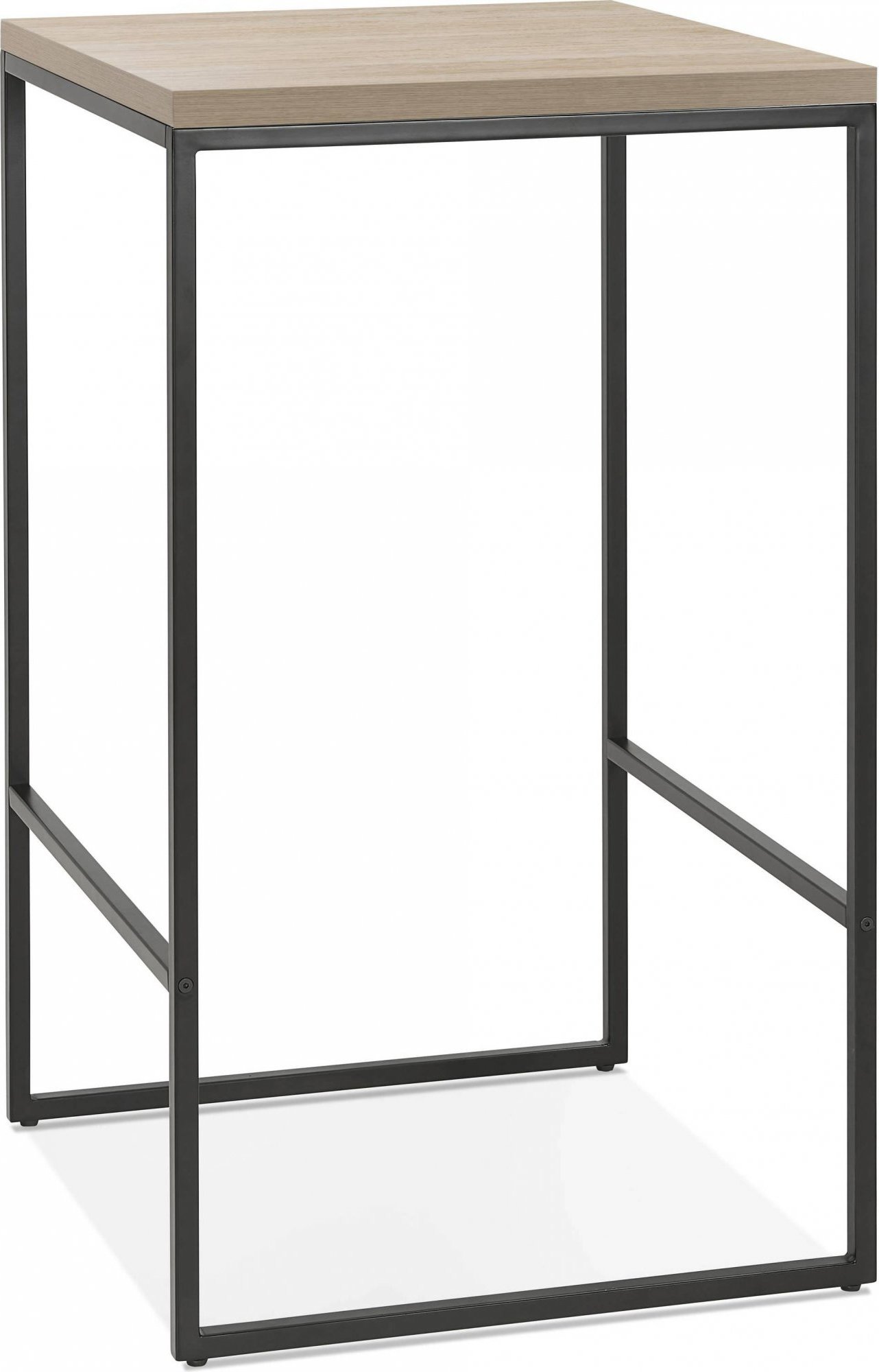 Mange debout table haute bois clair et noir 2 places l60cm