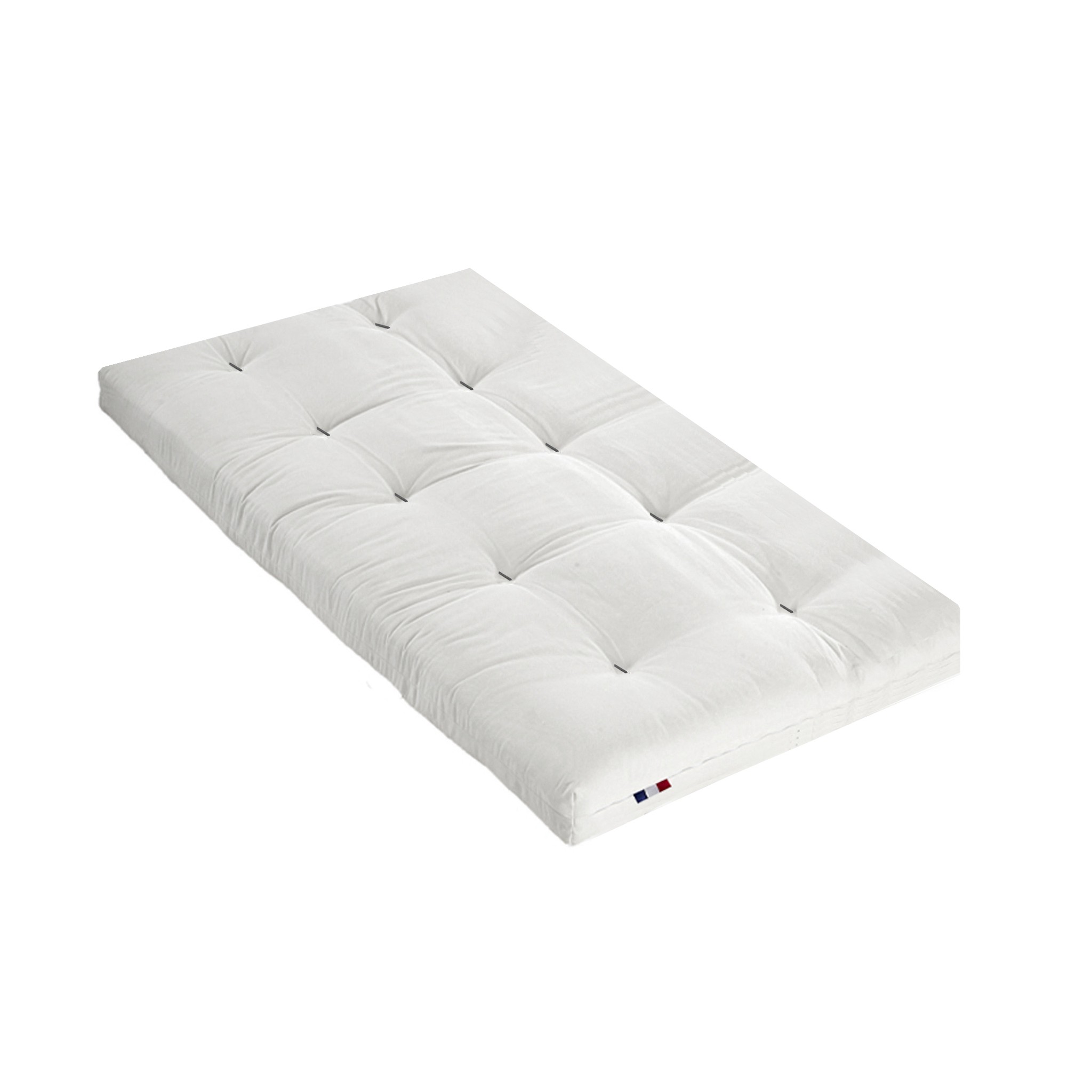 Matelas futon coton couleur écru 140x190 Matelas futon coton couleur écru 140x190