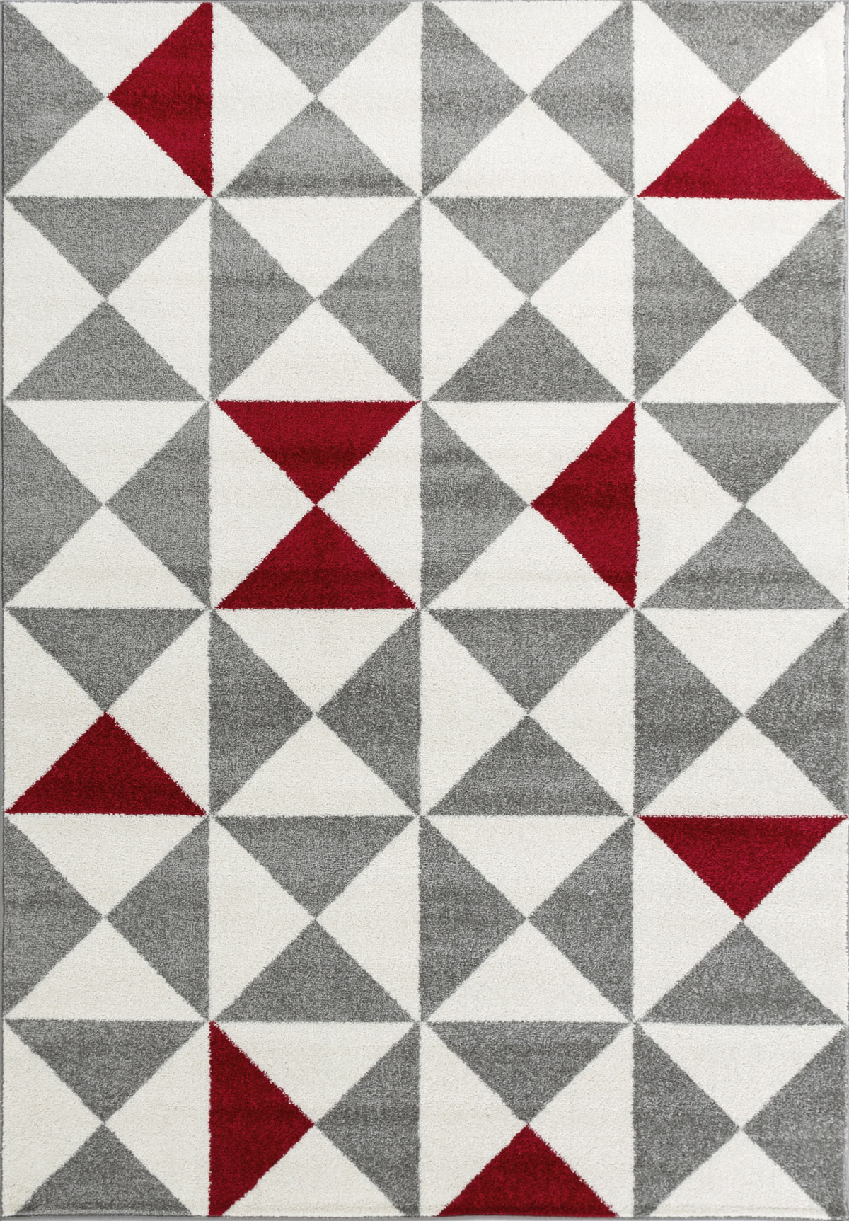 FORSA - Tapis géométrique rouge 200x280cm FORSA - Tapis géométrique rouge 200x280cm