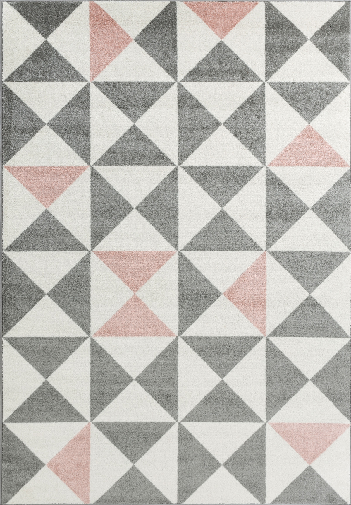 FORSA - Tapis géométrique rose 120x160cm FORSA - Tapis géométrique rose 120x160cm