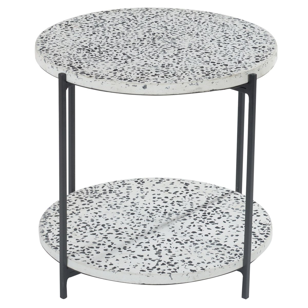 Bout de canapé terrazzo