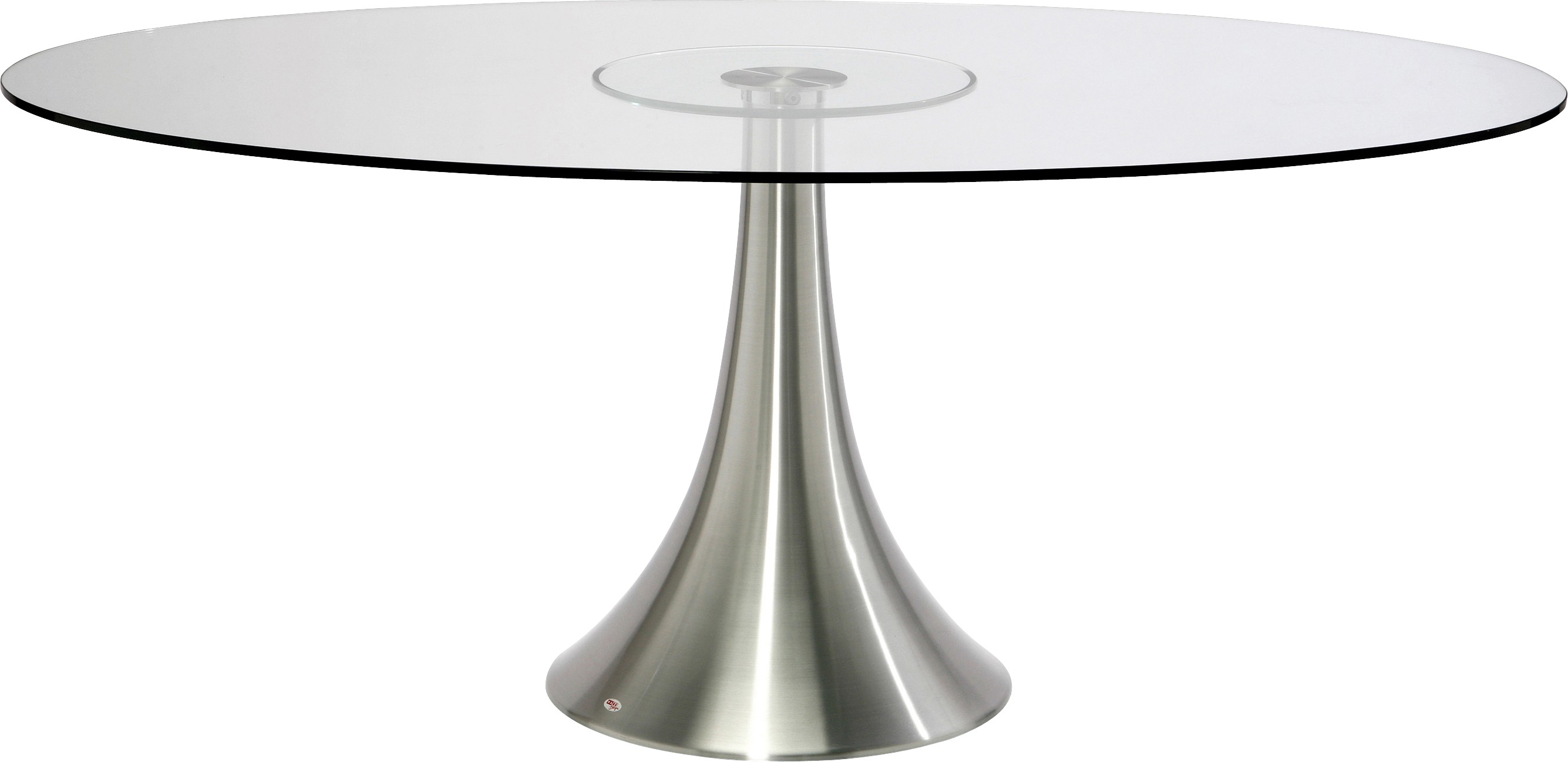Table à manger 6 personnes en verre et aluminium