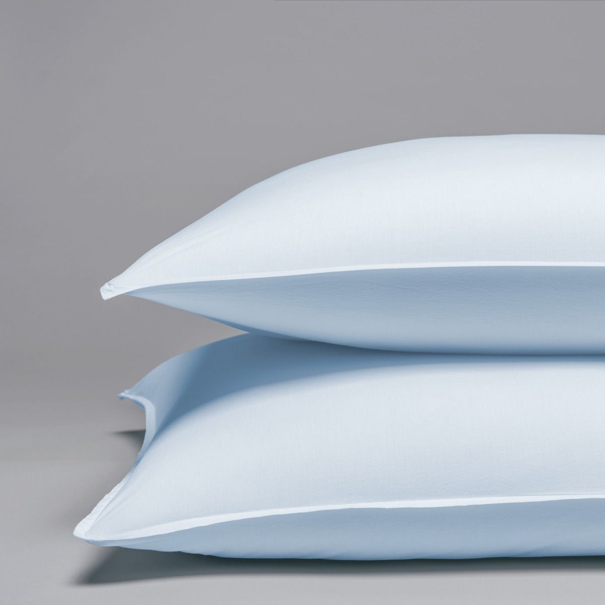 Taie d’oreiller percale lavée de coton peigné 120 fils 65x65 Taie d’oreiller percale lavée de coton peigné 120 fils 65x65