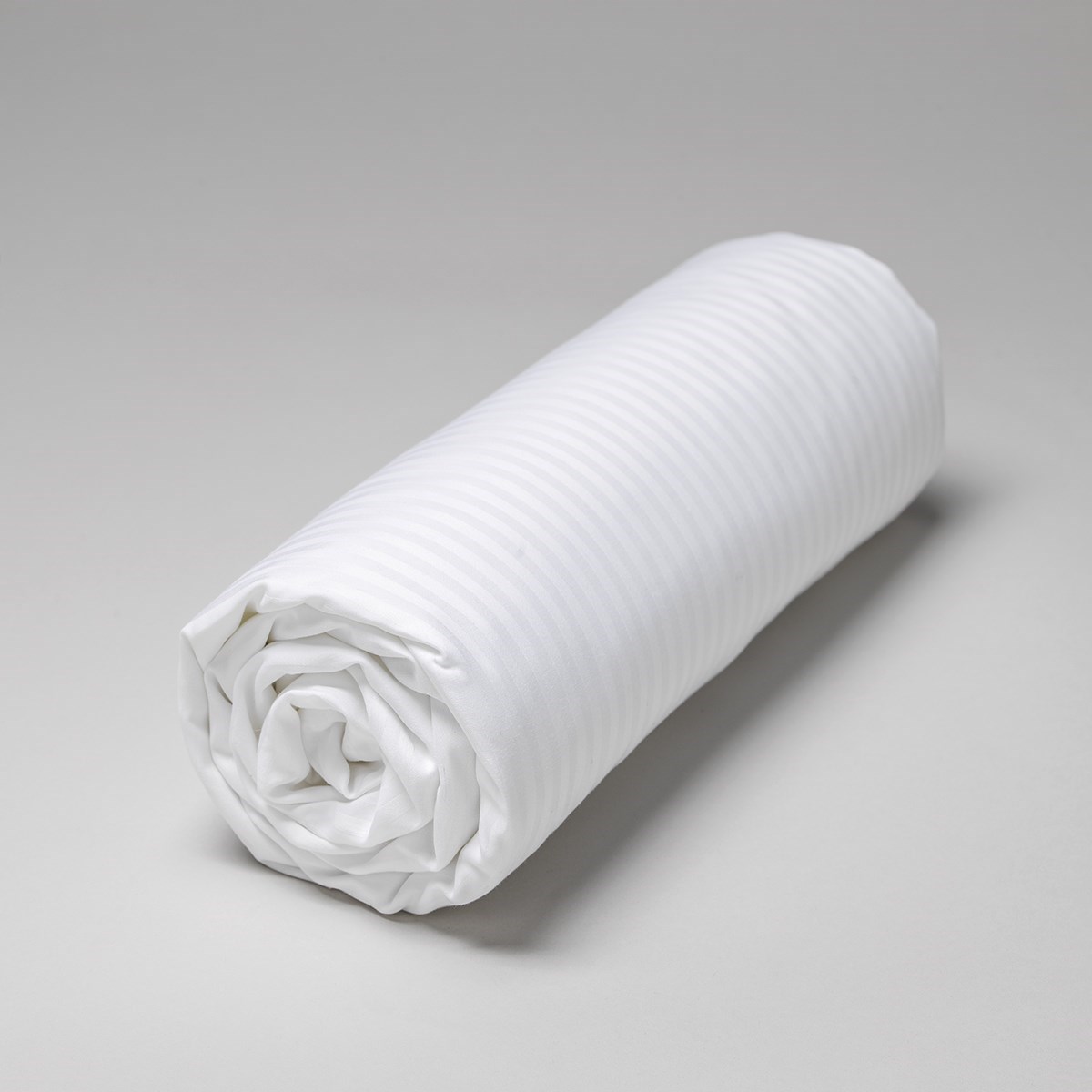 Drap housse satin de coton égyptien à bandes 120 fils 90x190