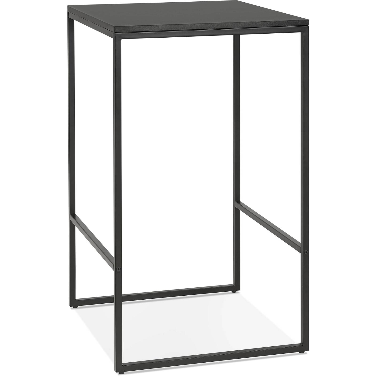 Mange debout table haute couleur noir 2 places l60cm (photo) Mange debout table haute couleur noir 2 places l60cm