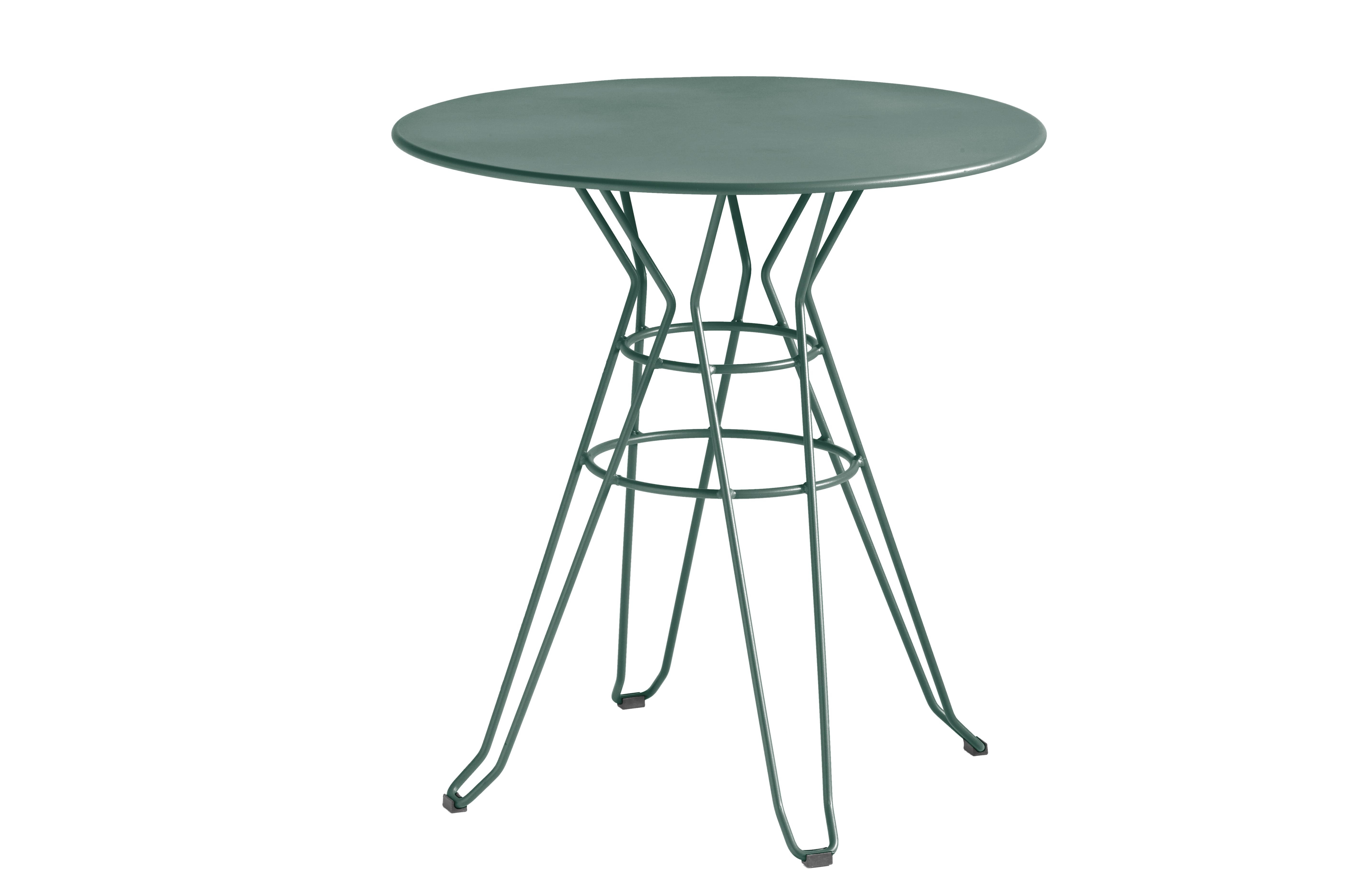 CAPRI - Table rond en acier vert D80 CAPRI - Table rond en acier vert D80