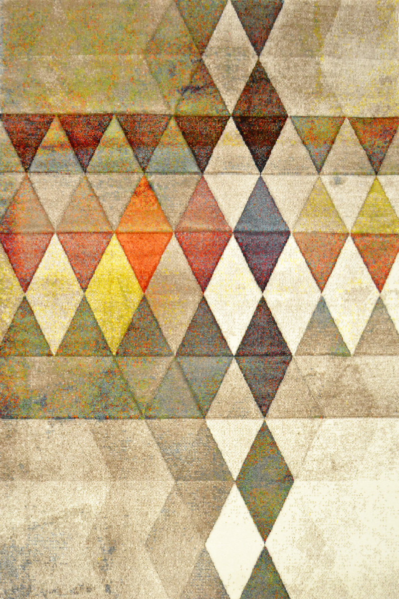 BELIS - Tapis graphique multicolore 80x150cm