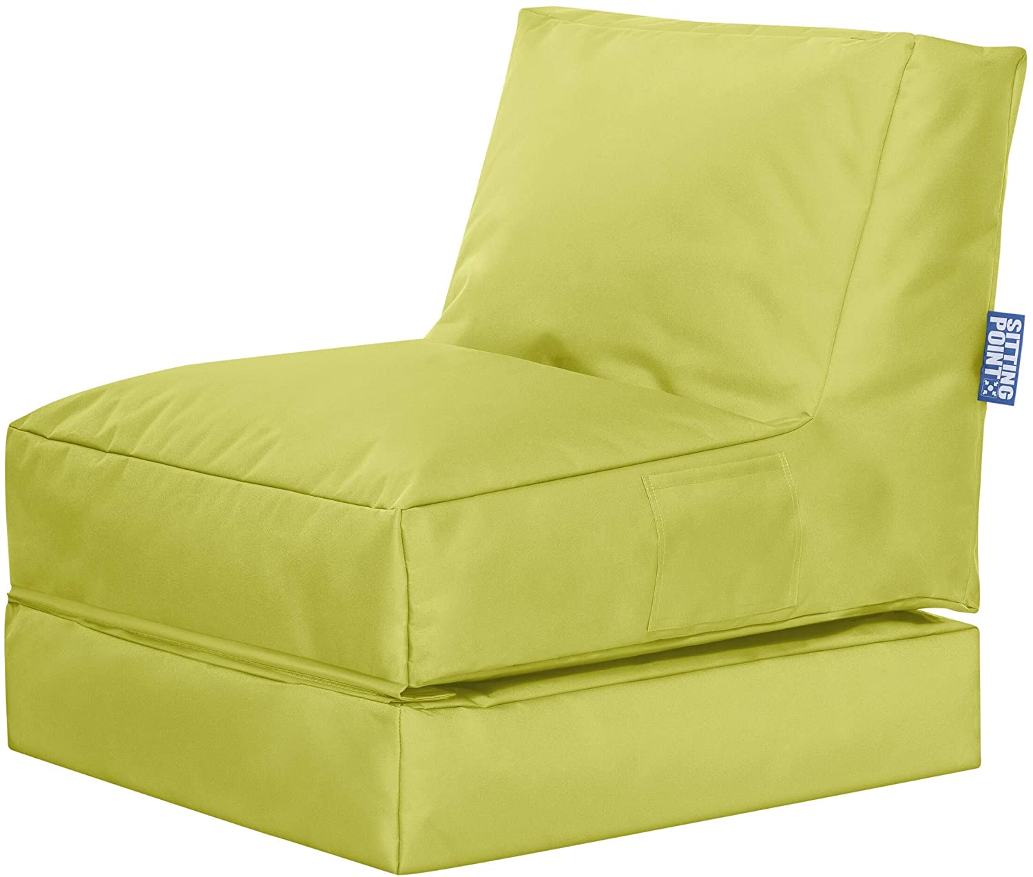 Pouf extérieur uni vert anis dépliable Pouf extérieur uni vert anis dépliable