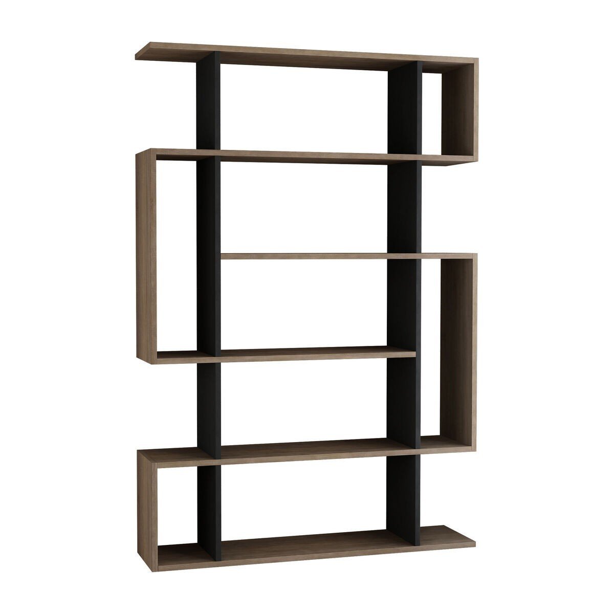 OLINA Etagère anthracite et chêne