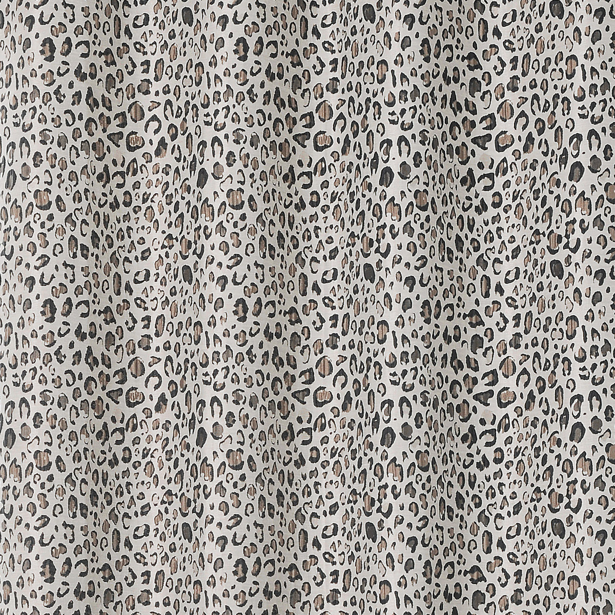 "Rideau à impressions tachetées "jaguar" polyester gris clair 250 x 135"