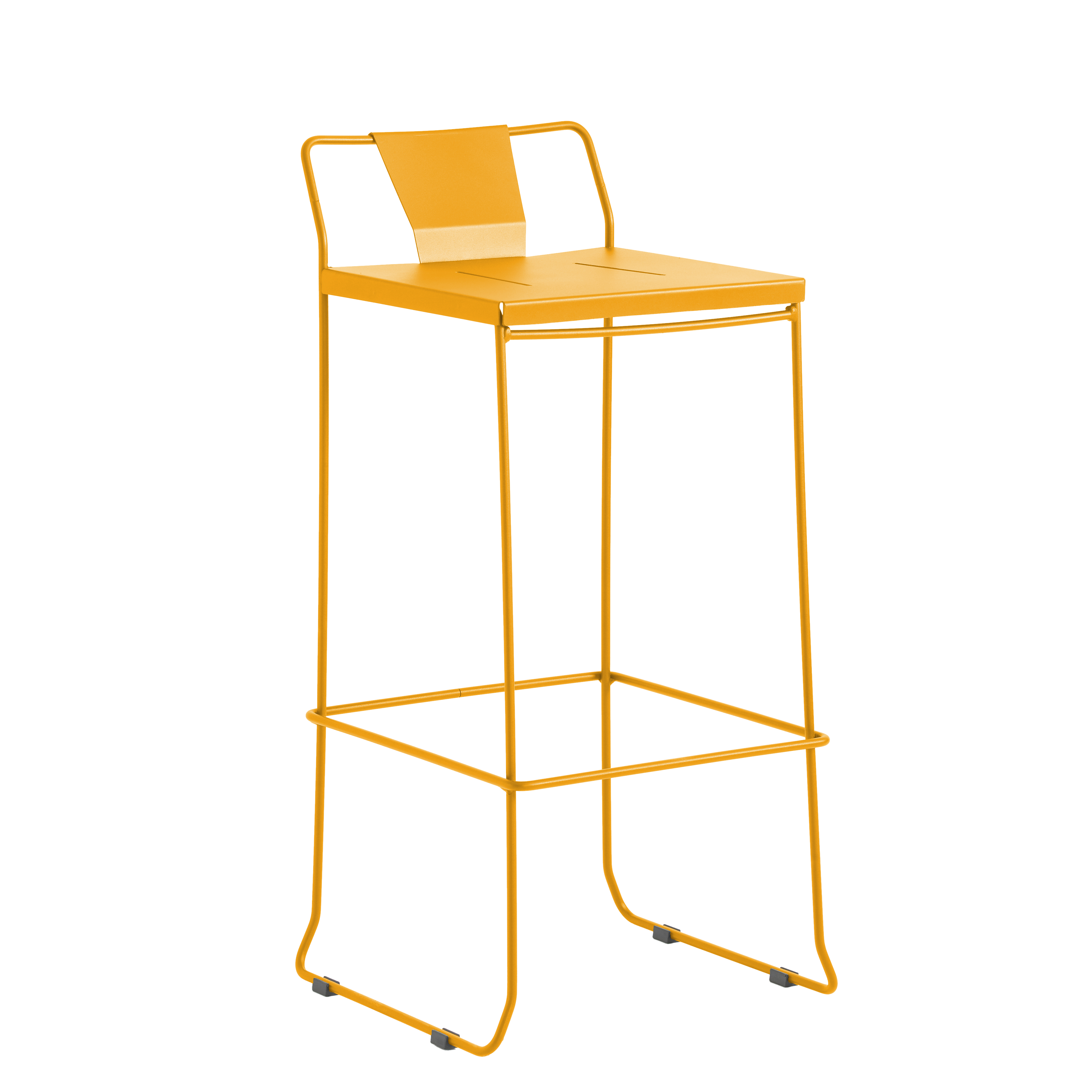 Tabouret en acier jaune Tabouret en acier jaune