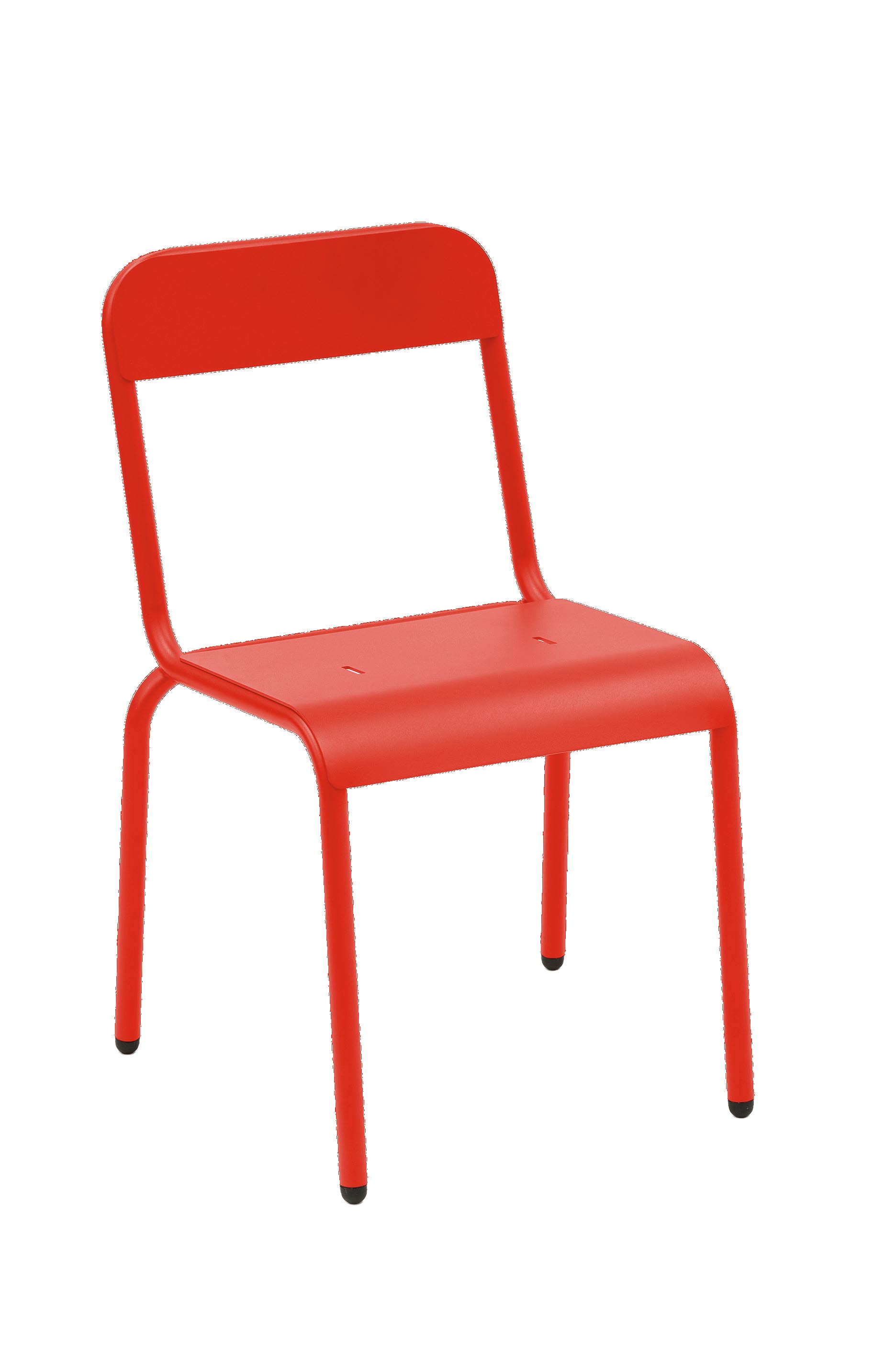 Chaise en acier rouge Chaise en acier rouge