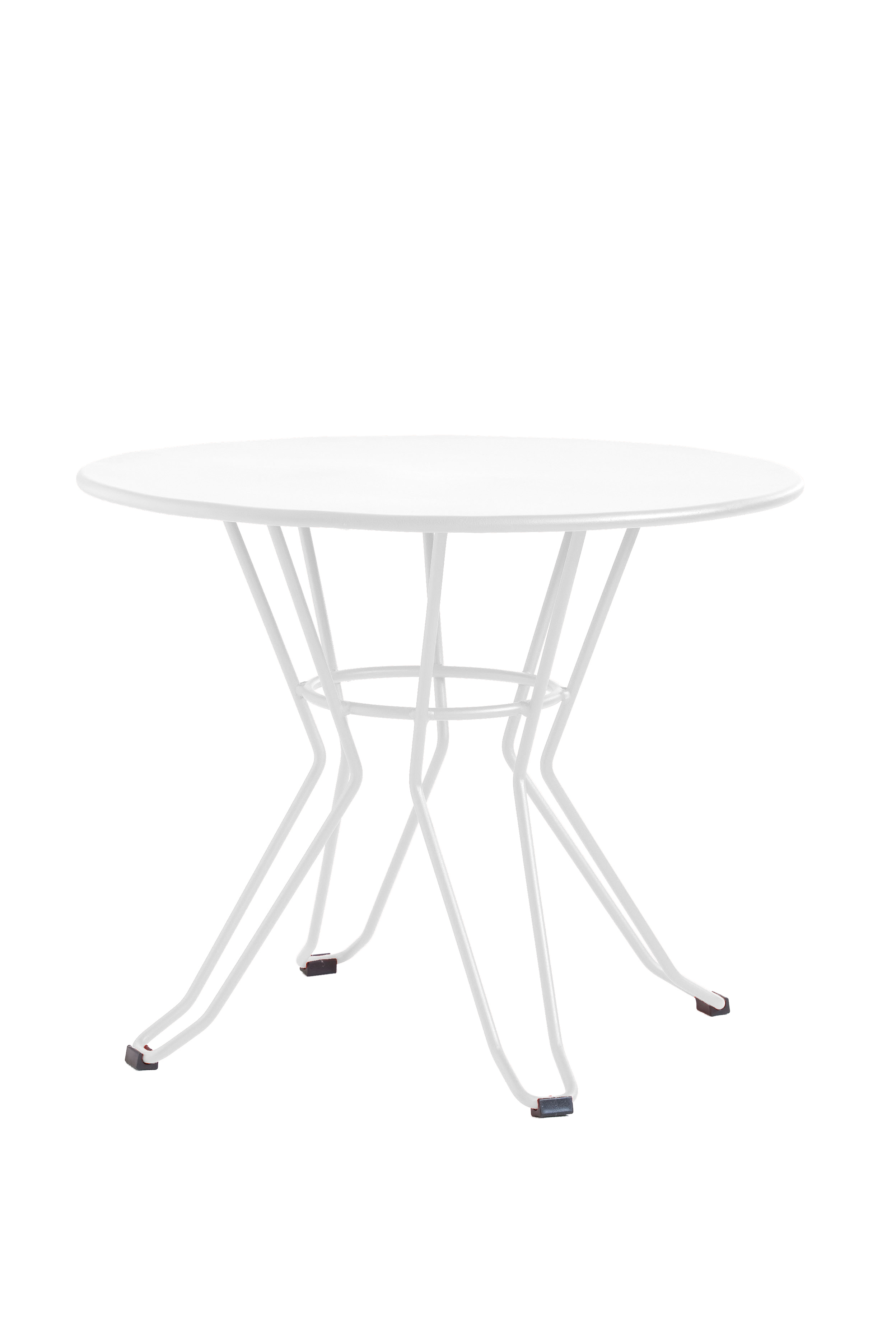CAPRI - Table basse en acier blanc D60