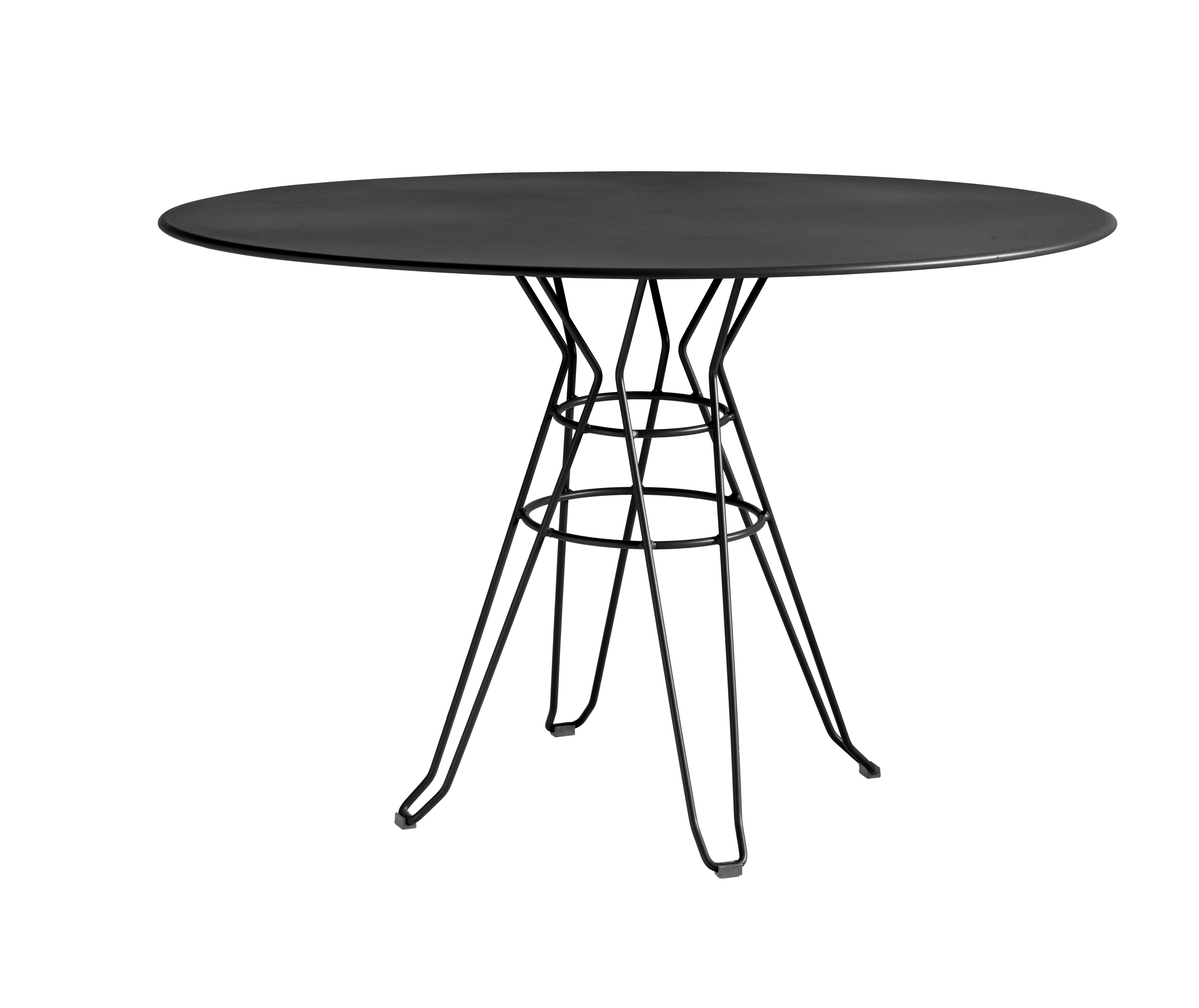 CAPRI - Table rond en acier gris D110 CAPRI - Table rond en acier gris D110