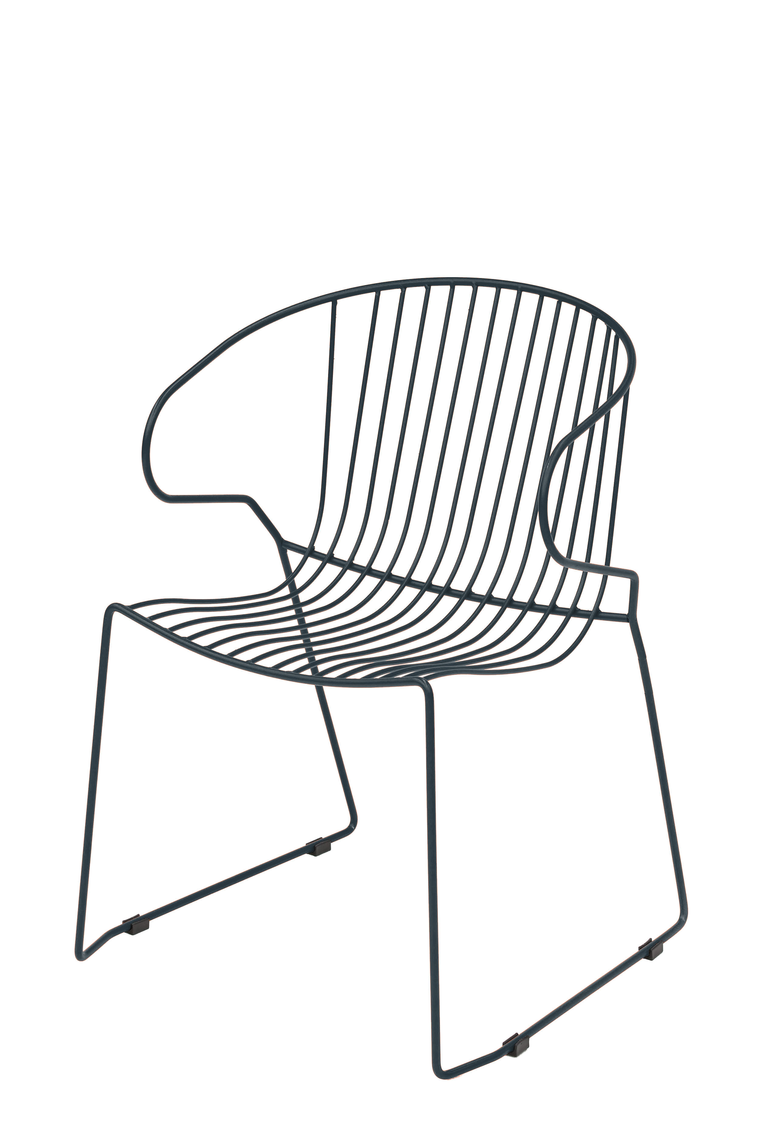 Fauteuil en acier gris