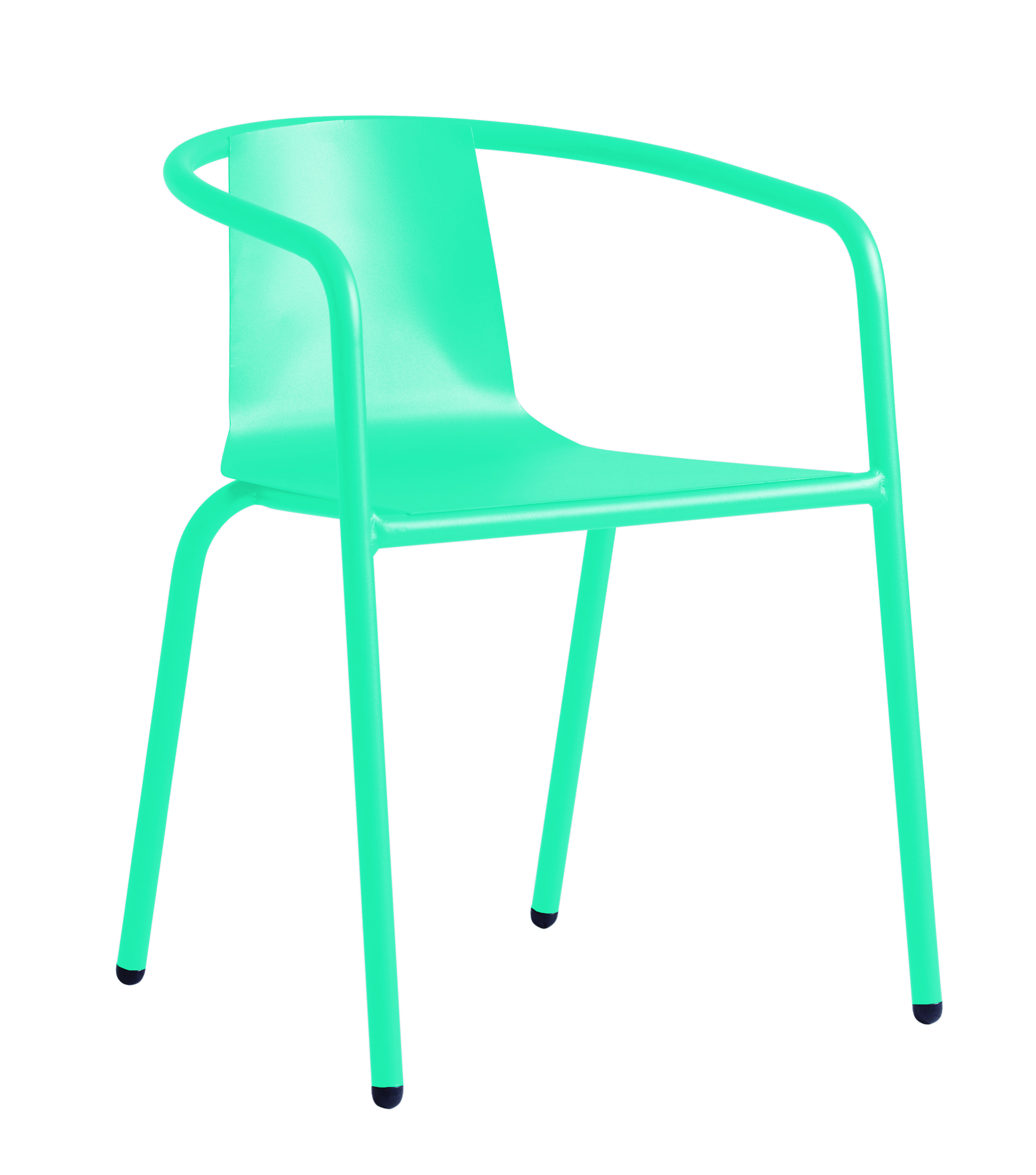 Fauteuil en acier bleu