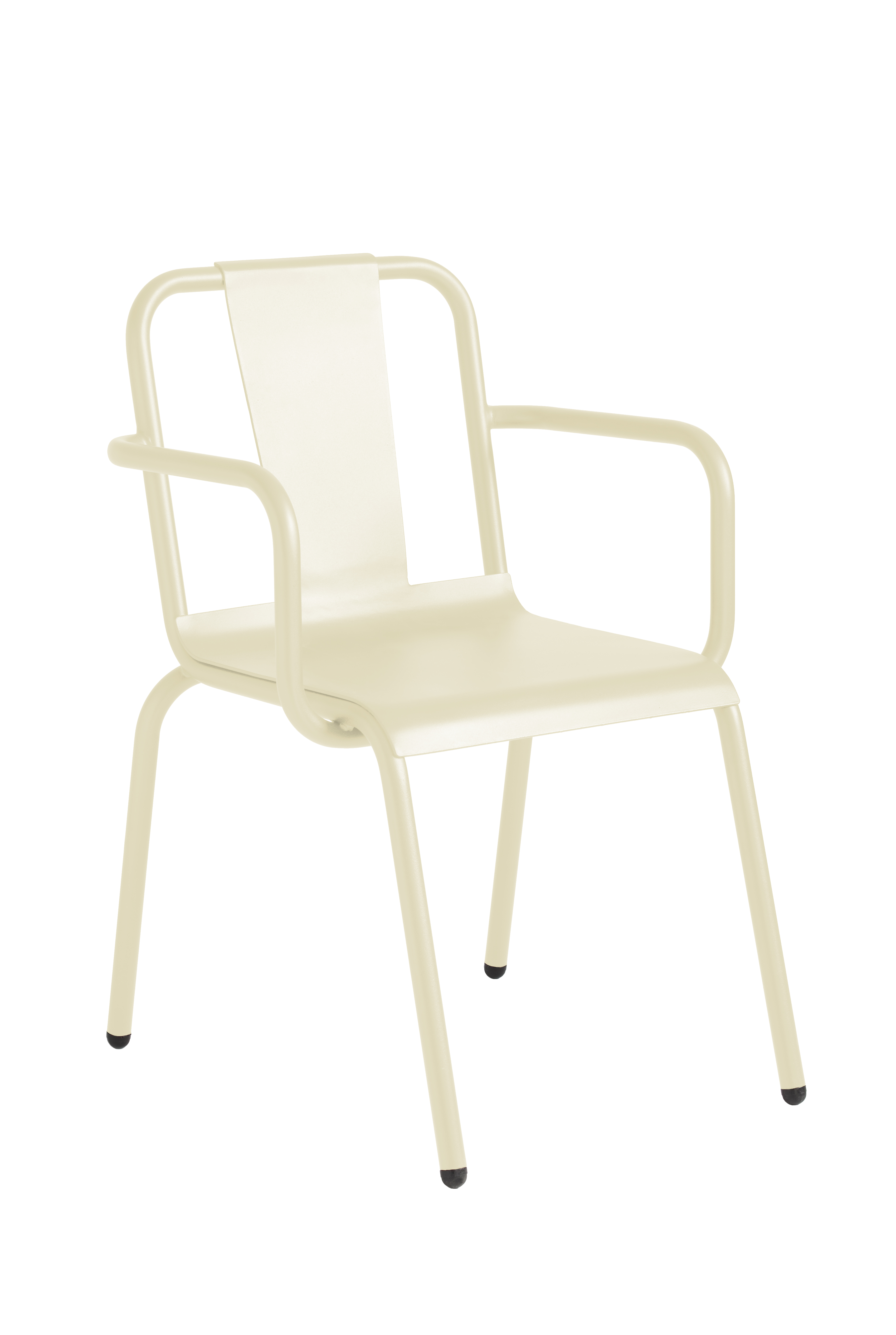 Fauteuil en acier beige Fauteuil en acier beige