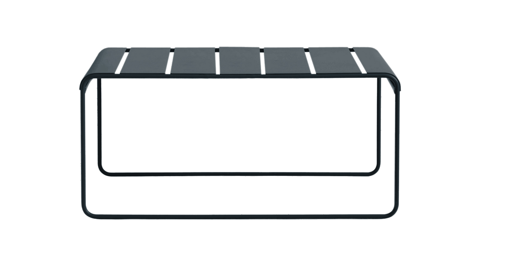 Banc en acier gris anthracite