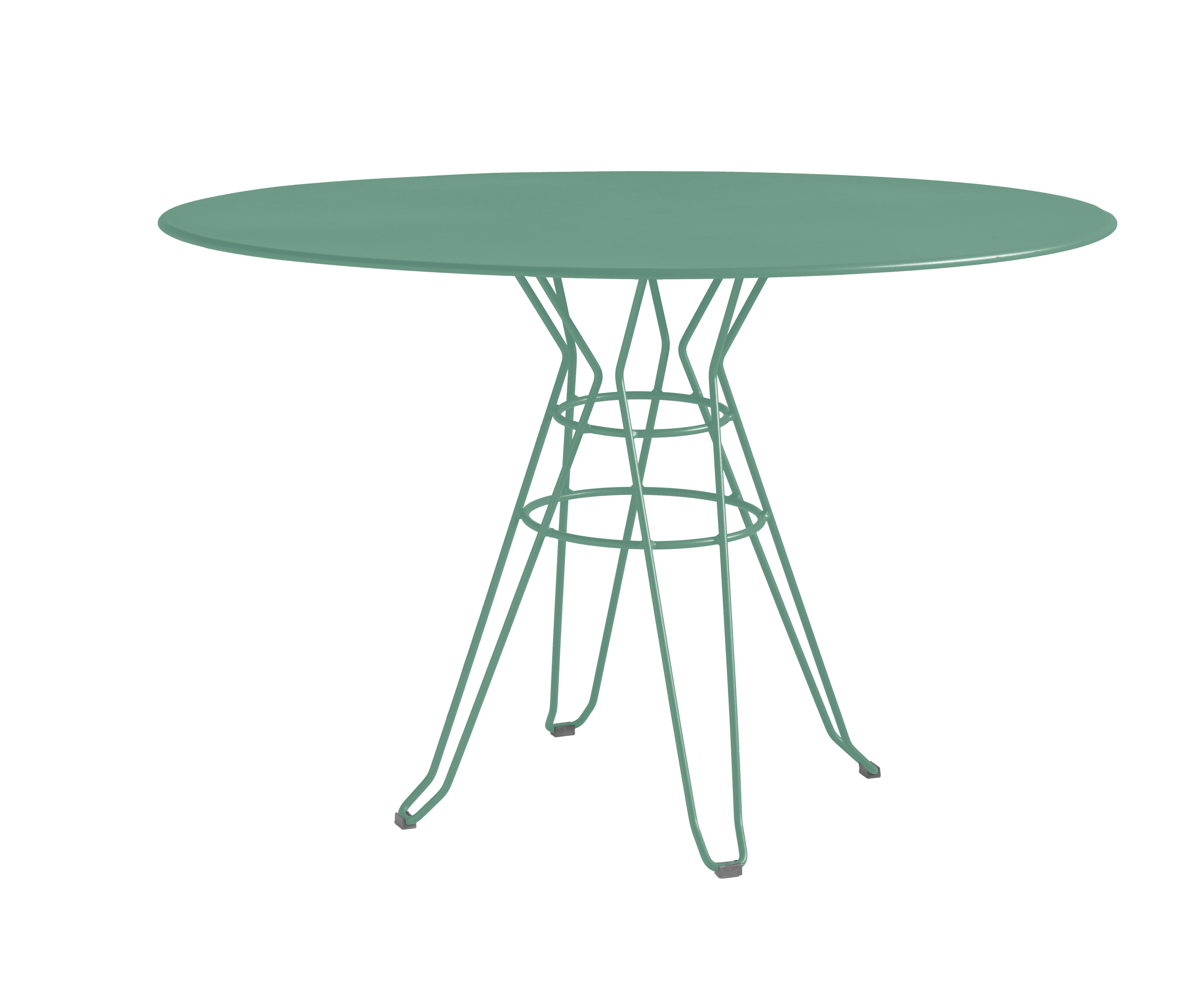 CAPRI - Table rond en acier vert D110 CAPRI - Table rond en acier vert D110
