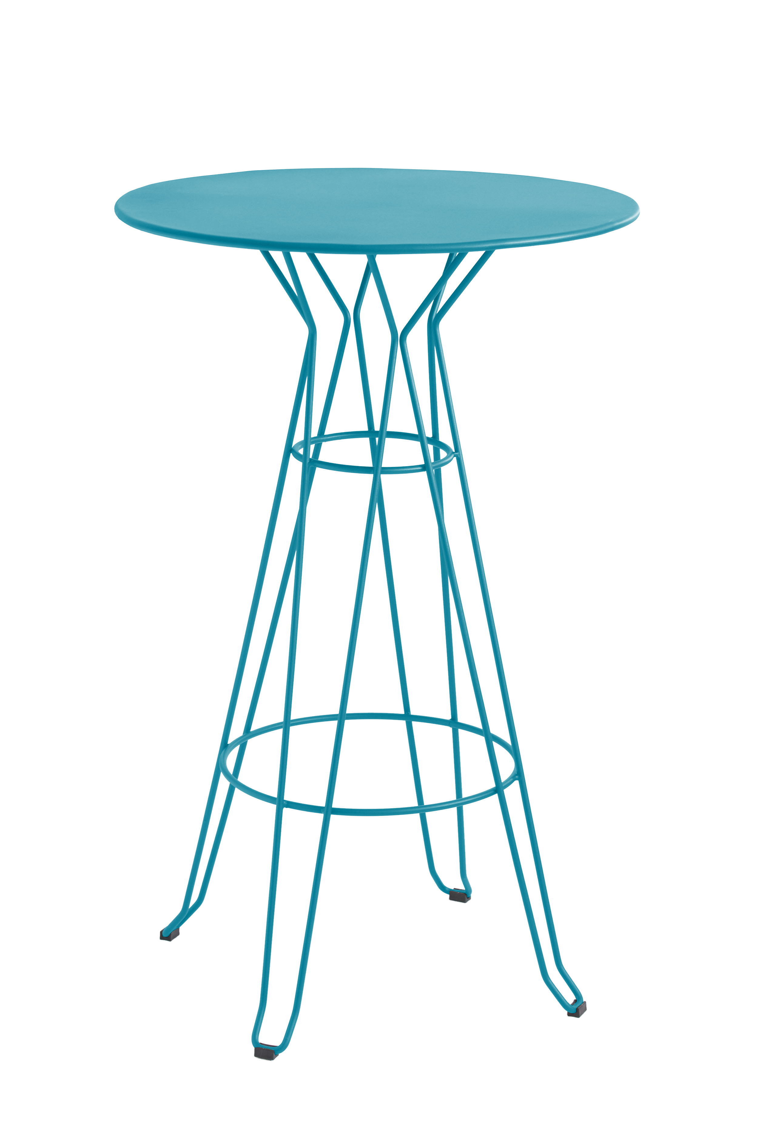 CAPRI - Table rond haute en acier bleu D80 CAPRI - Table rond haute en acier bleu D80