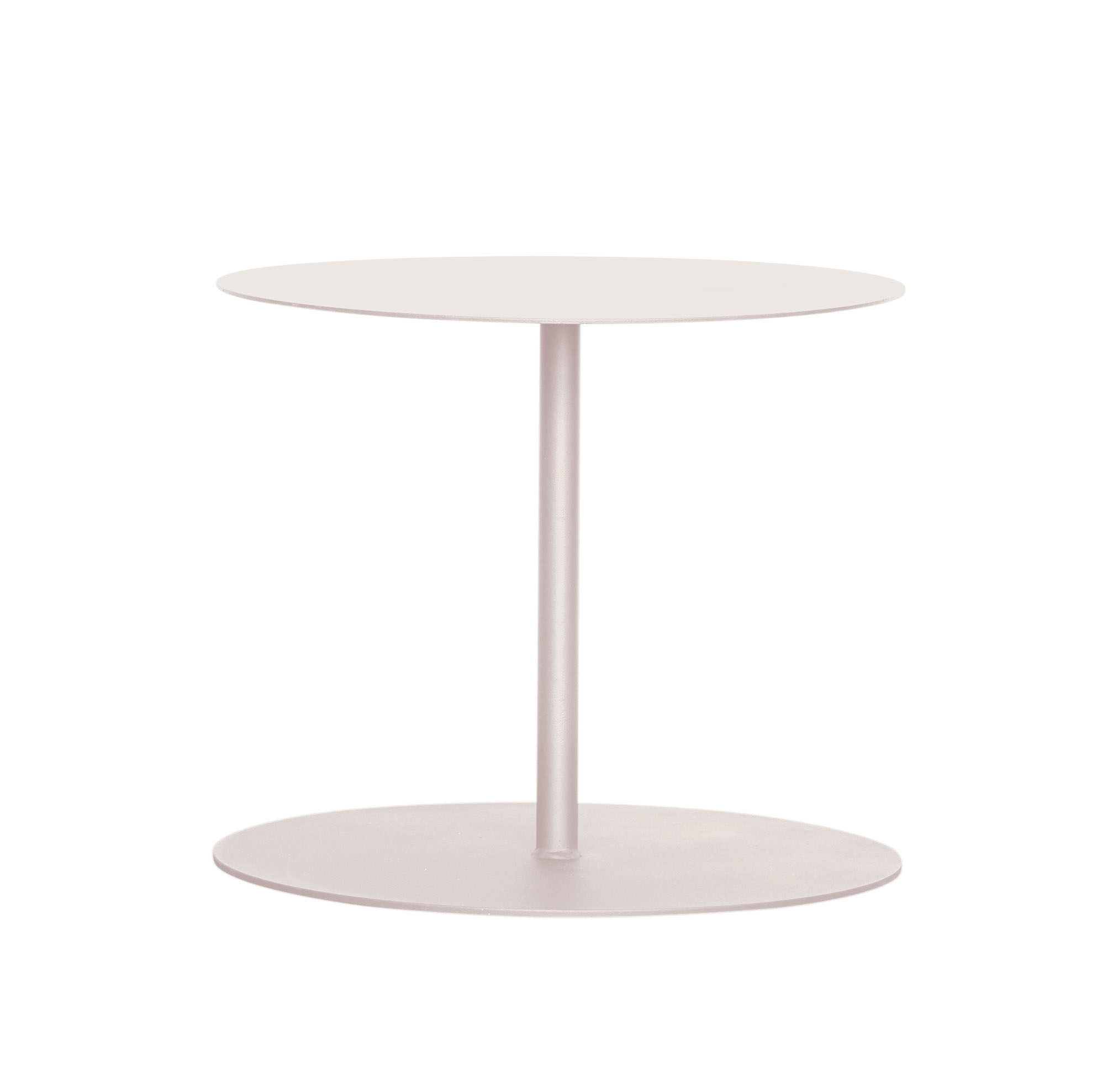 EIVISA - Table d'appoint en acier beige doré D80 EIVISA - Table d'appoint en acier beige doré D80