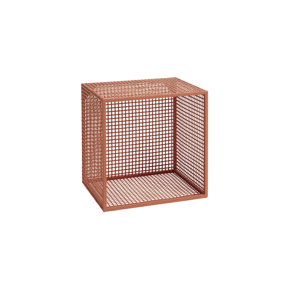 Etagère à fixer carrée en métal Orange (photo) Etagère à fixer carrée en métal Orange