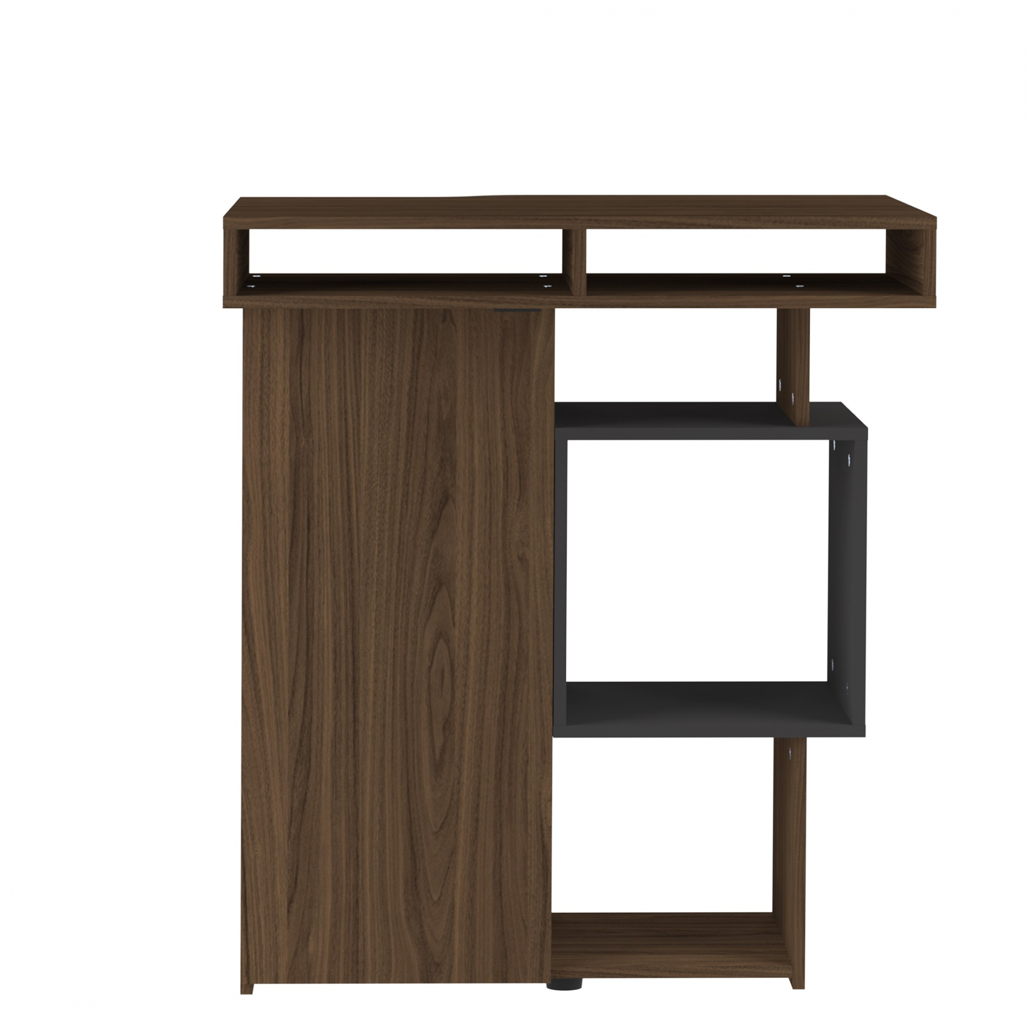Meuble bar effet bois Noyer et noyer Meuble bar effet bois Noyer et noyer