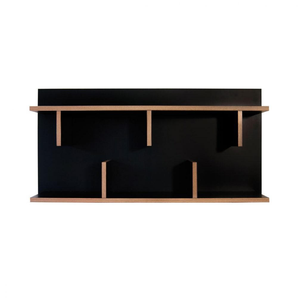 Etagère effet bois noir Etagère effet bois noir
