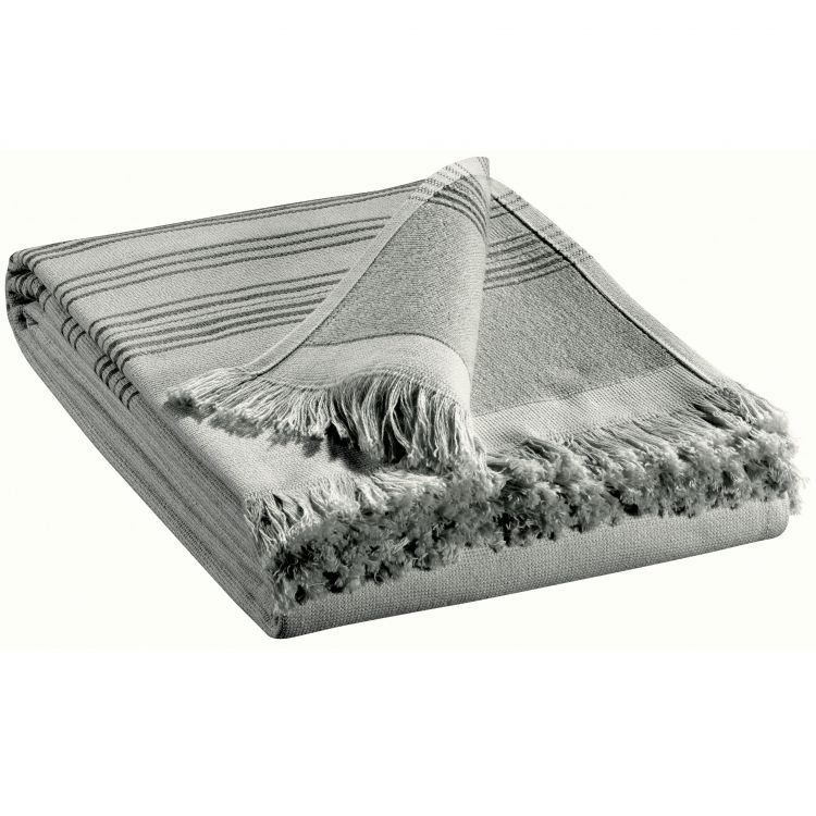 Drap de bain uni en coton gris 90x180 Drap de bain uni en coton gris 90x180