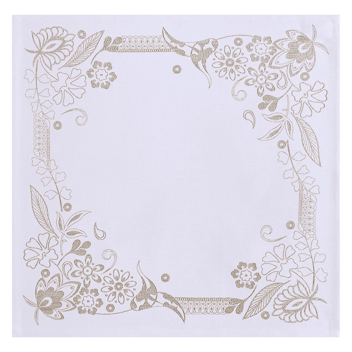 Serviette de table en lin dore 58x58 Serviette de table en lin dore 58x58