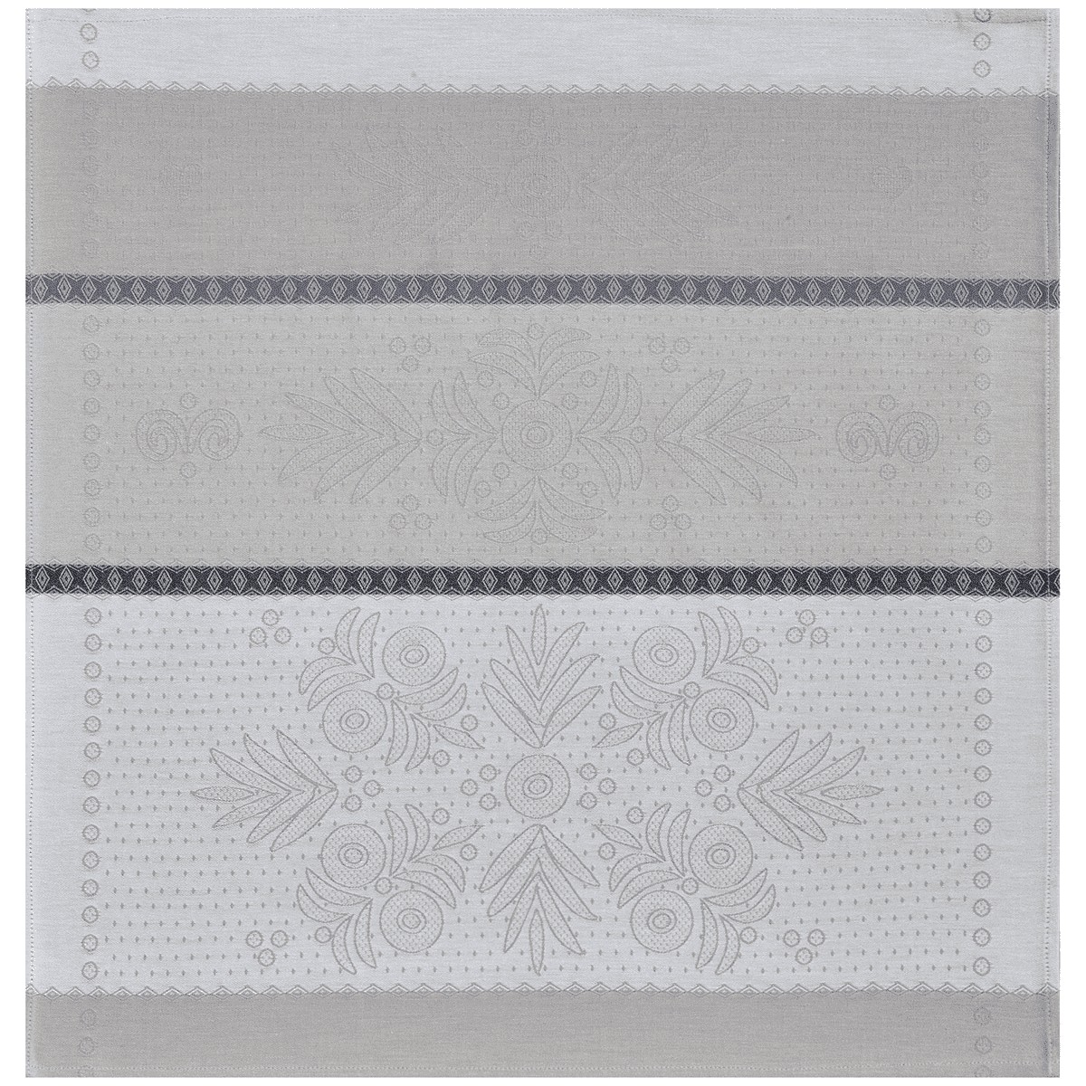 VENT D'OUEST - Serviette de table en 100% coton gris 58x58 VENT D'OUEST - Serviette de table en 100% coton gris 58x58