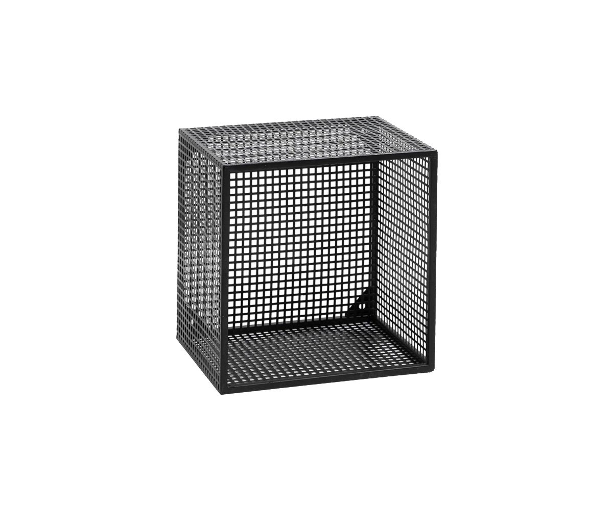 Etagère à fixer carrée en métal noir Etagère à fixer carrée en métal noir