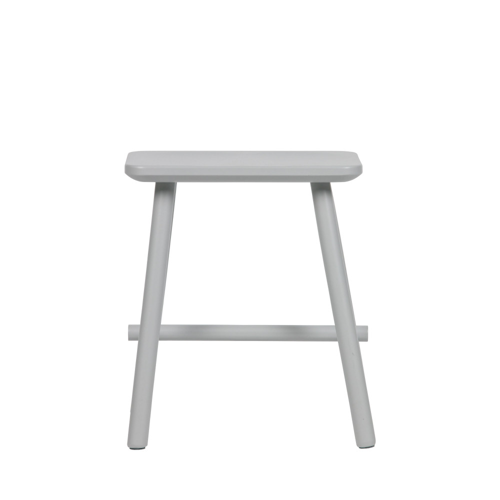 Tabouret en bois gris béton